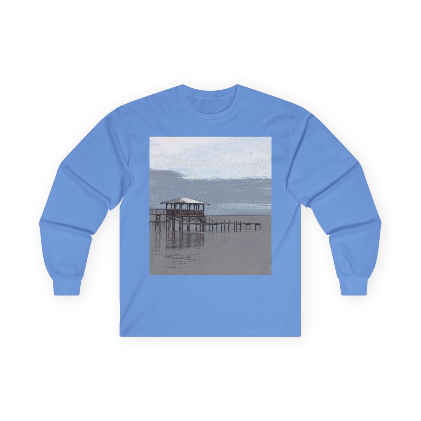 "Peaceful Seas" Long Sleeve Casual Unisex Tee Shirt