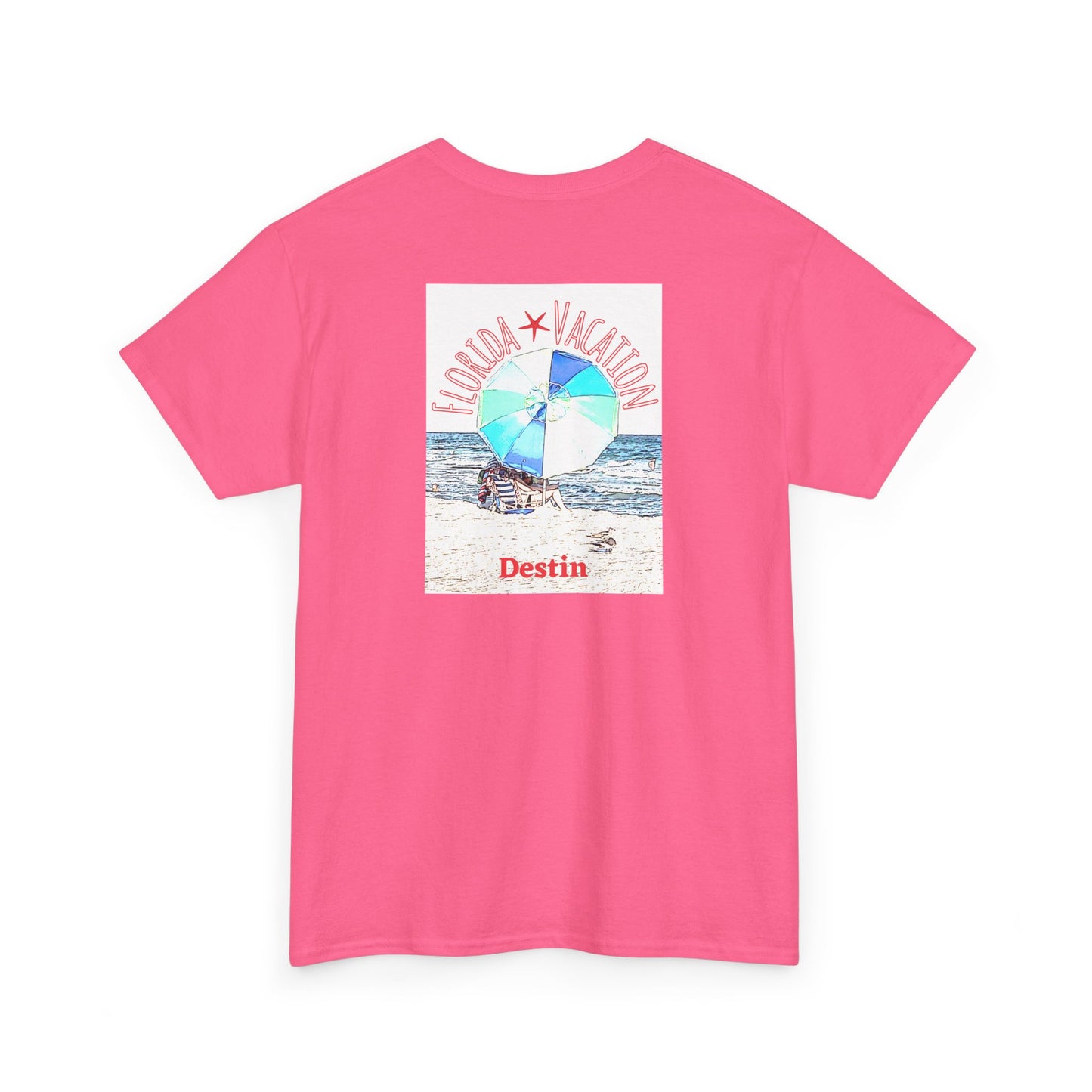Florida Vacation Destin - Amazing Unisex Heavy Cotton Short Sleeve Tee Shirts!