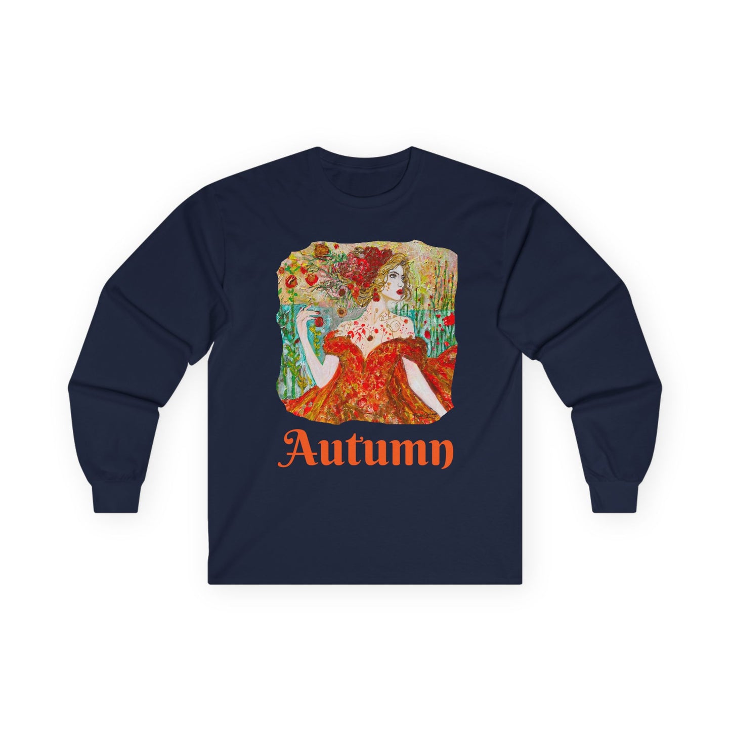 "Autumn" Long Sleeve Casual Unisex Tee Shirt