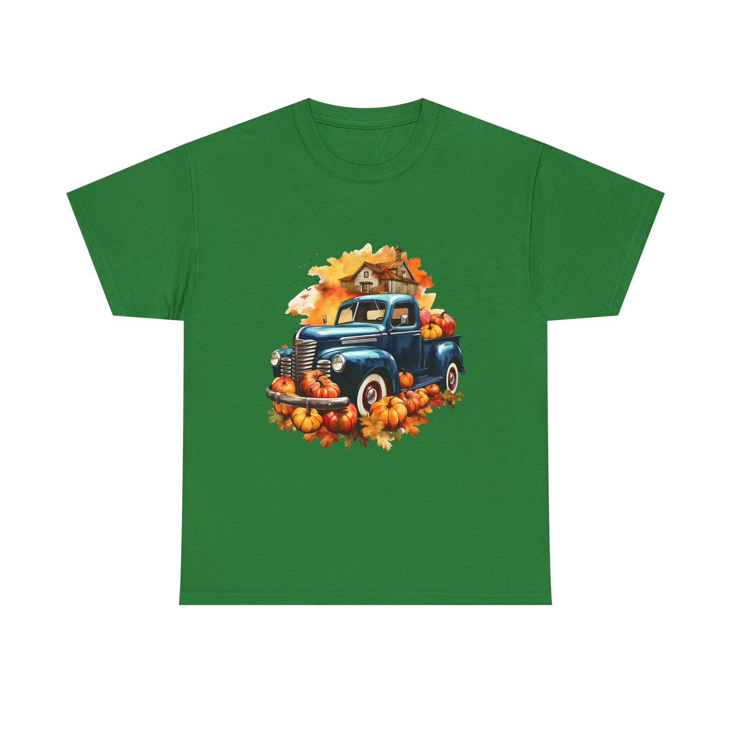 Fall Truck -Amazing Unisex Heavy Cotton Short Sleeve Tee Shirts!