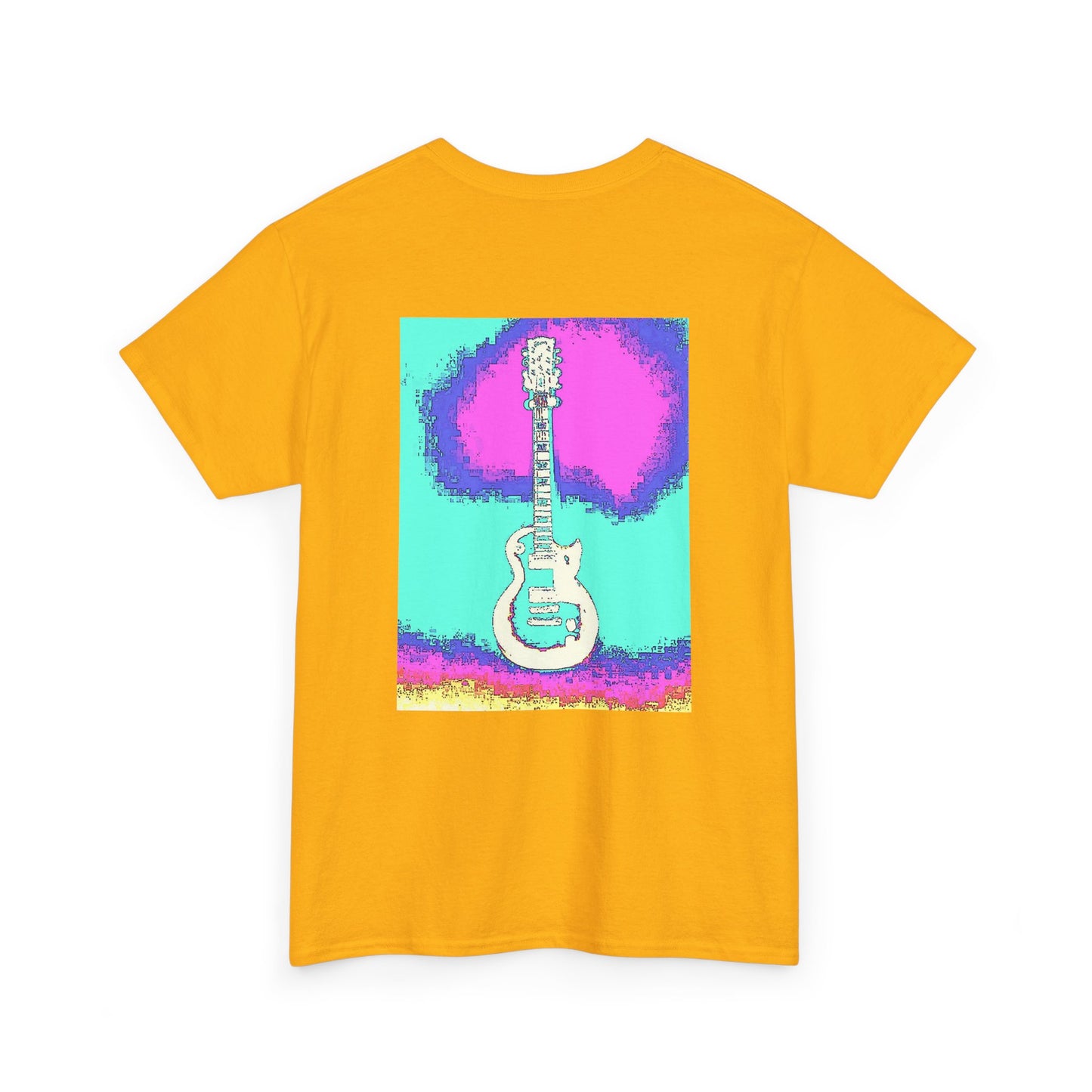 Psychedelic Guitar- Amazing Unisex Heavy Cotton Short Sleeve Tee Shirts!