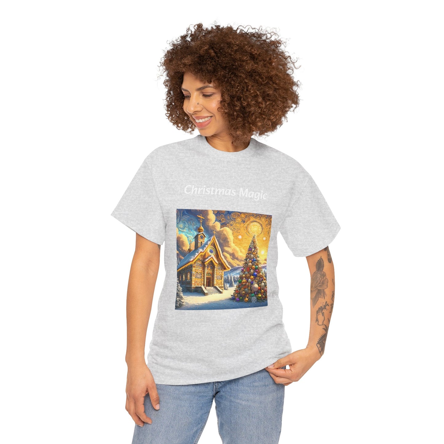 Magic Christmas Amazing Unisex Heavy Cotton Short Sleeve Tee Shirts!