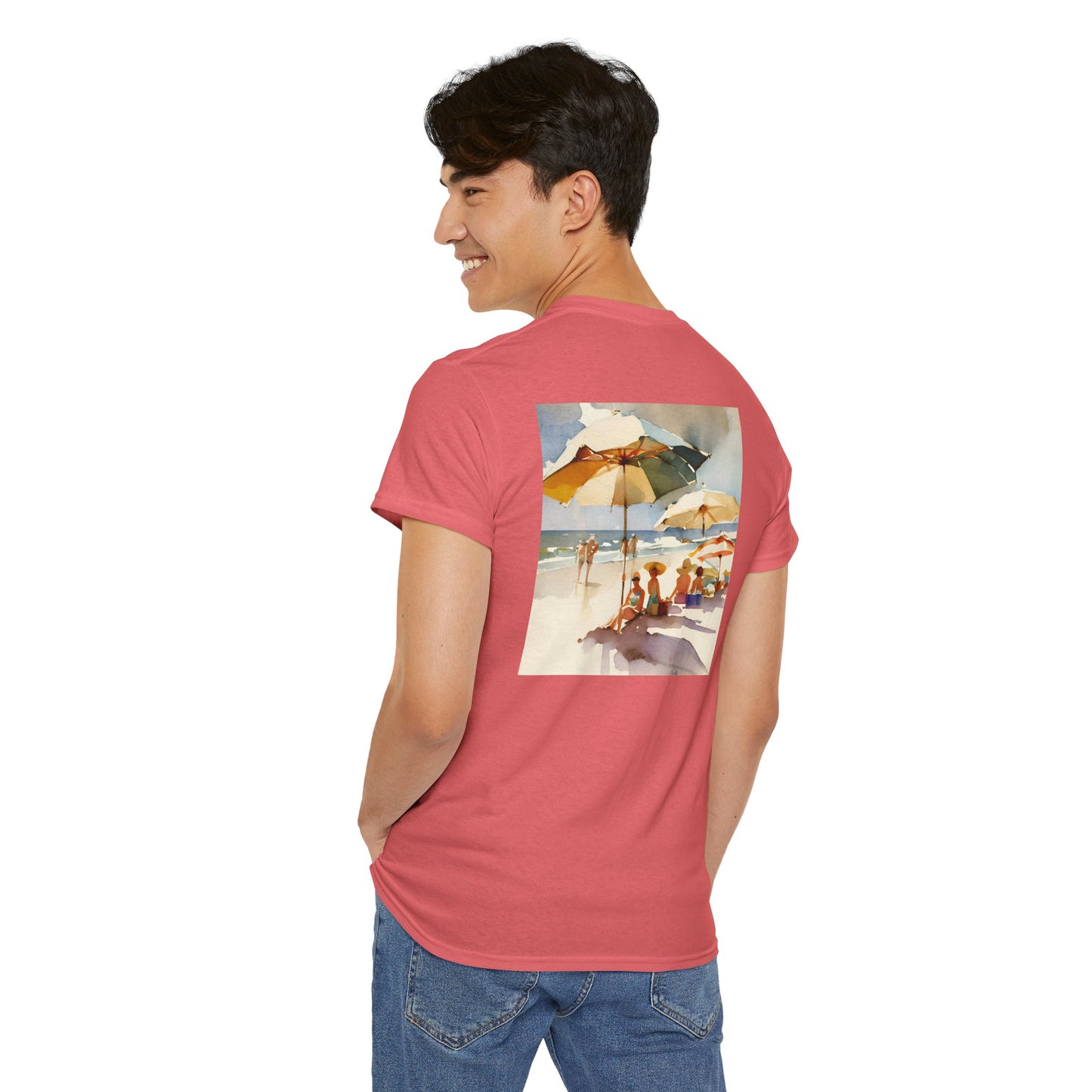 At the Beach Amazing Unisex Heavy Cotton Short Sleeve Tee Shirts!