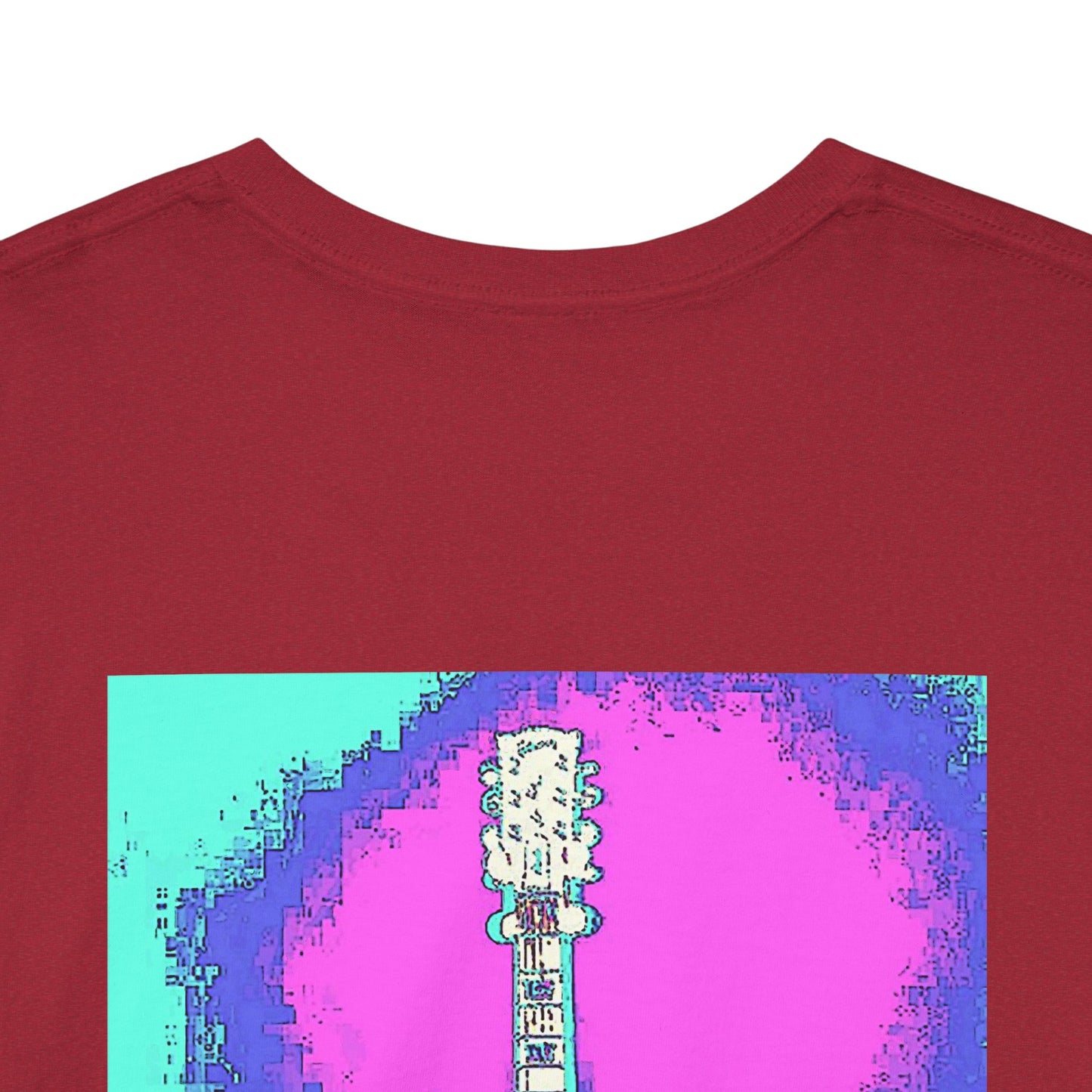 Psychedelic Guitar- Amazing Unisex Heavy Cotton Short Sleeve Tee Shirts!