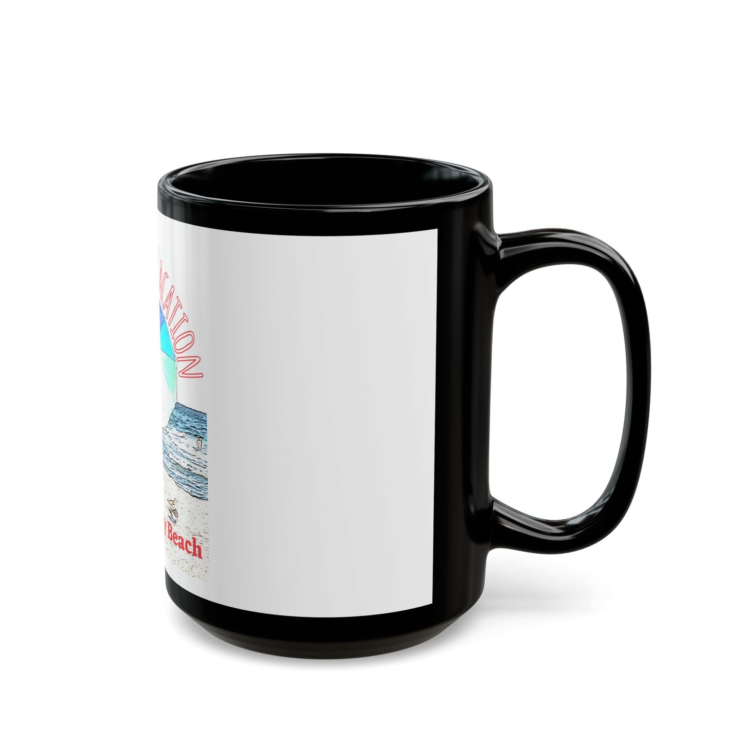 Florida Vacation Panama - 11 oz or 15 oz Ceramic Black Mugs