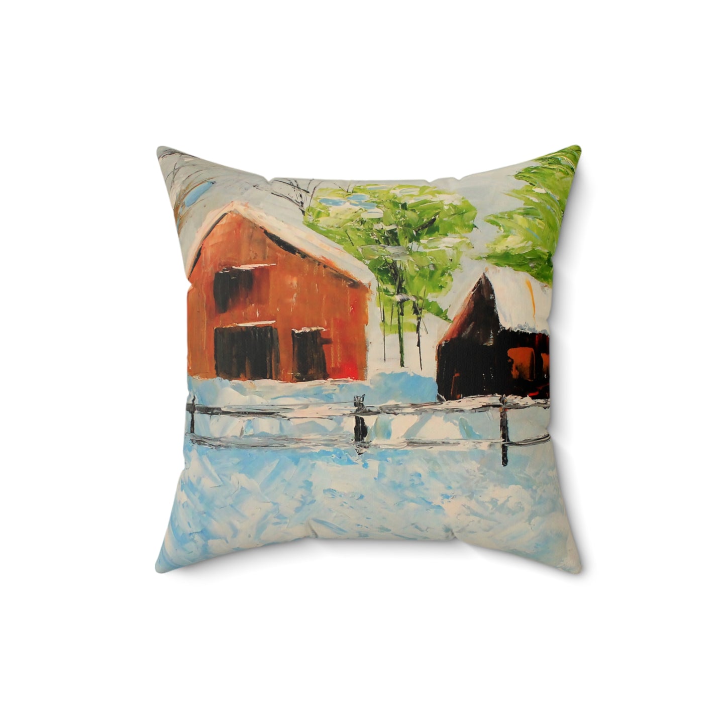 Forsyth Farm Faux Suede Square Pillow