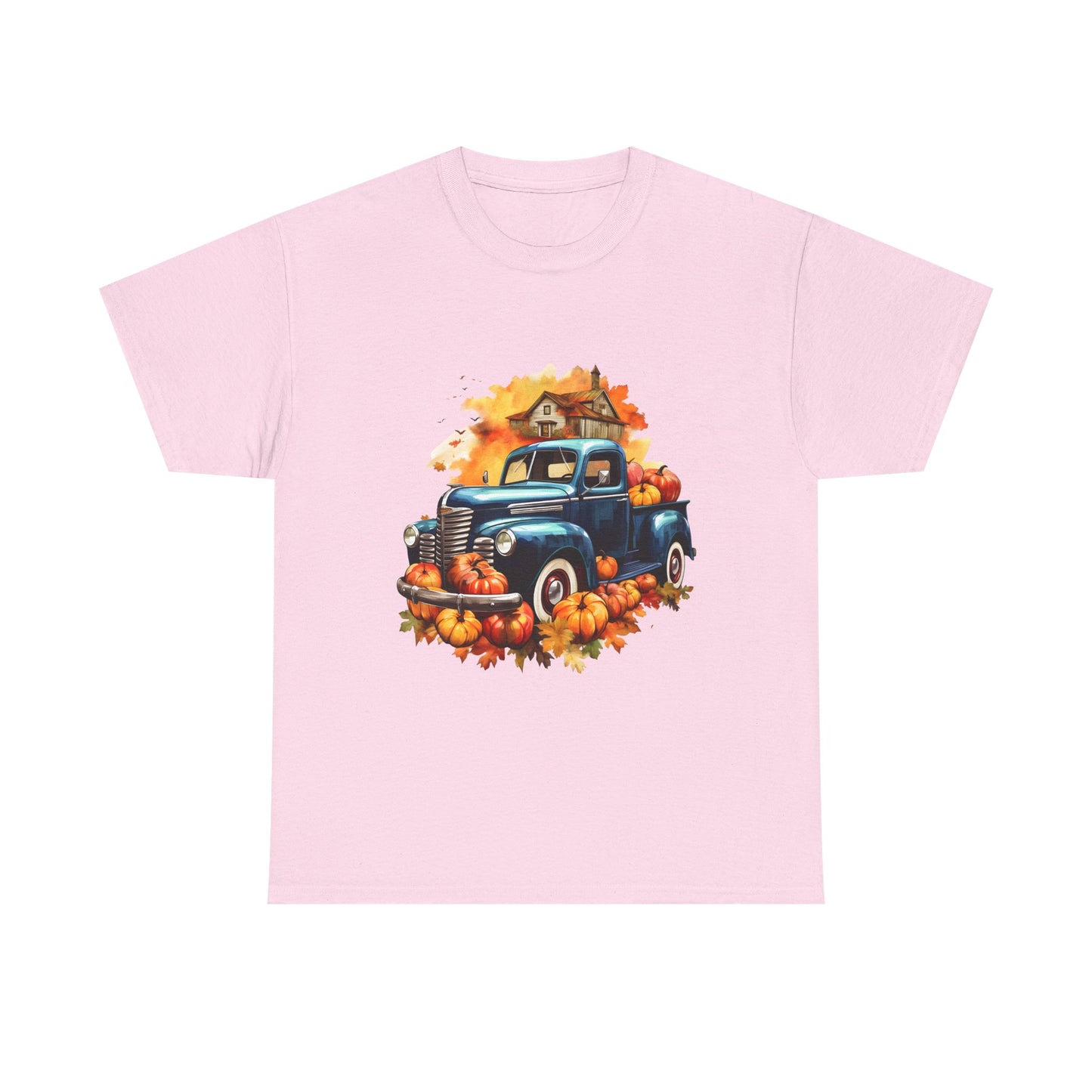 Fall Truck -Amazing Unisex Heavy Cotton Short Sleeve Tee Shirts!