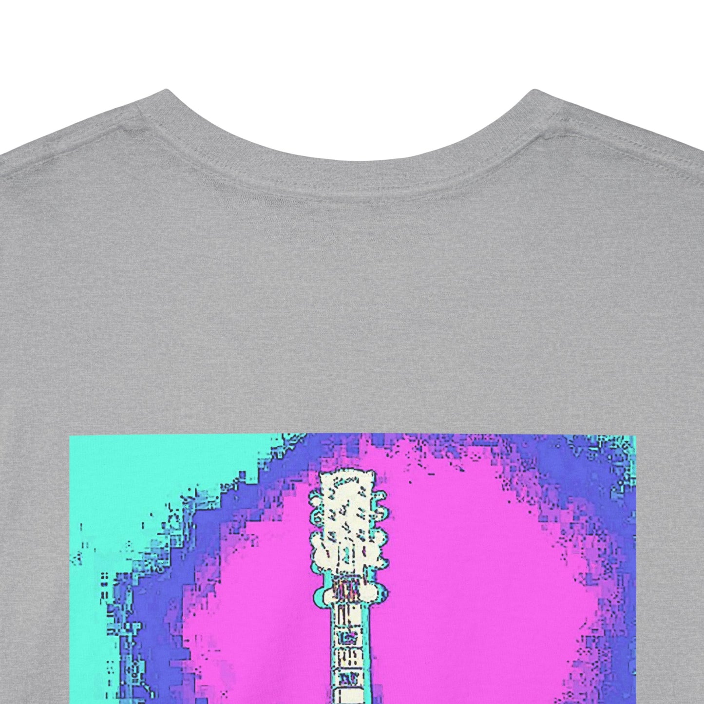 Psychedelic Guitar- Amazing Unisex Heavy Cotton Short Sleeve Tee Shirts!