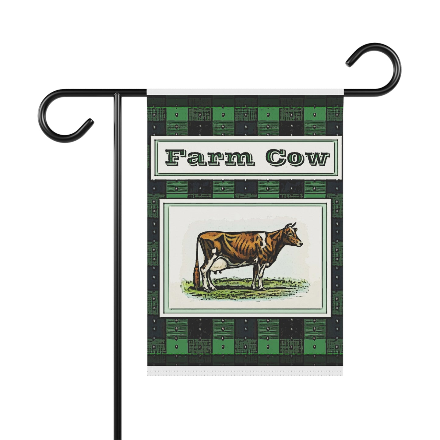 Farm Cow. Garden & House Banner