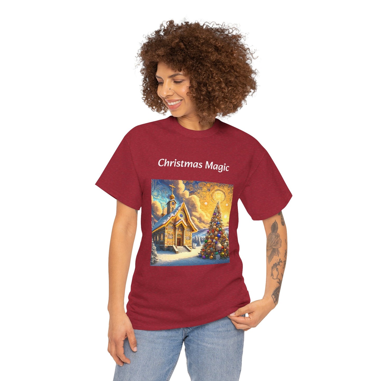 Magic Christmas Amazing Unisex Heavy Cotton Short Sleeve Tee Shirts!