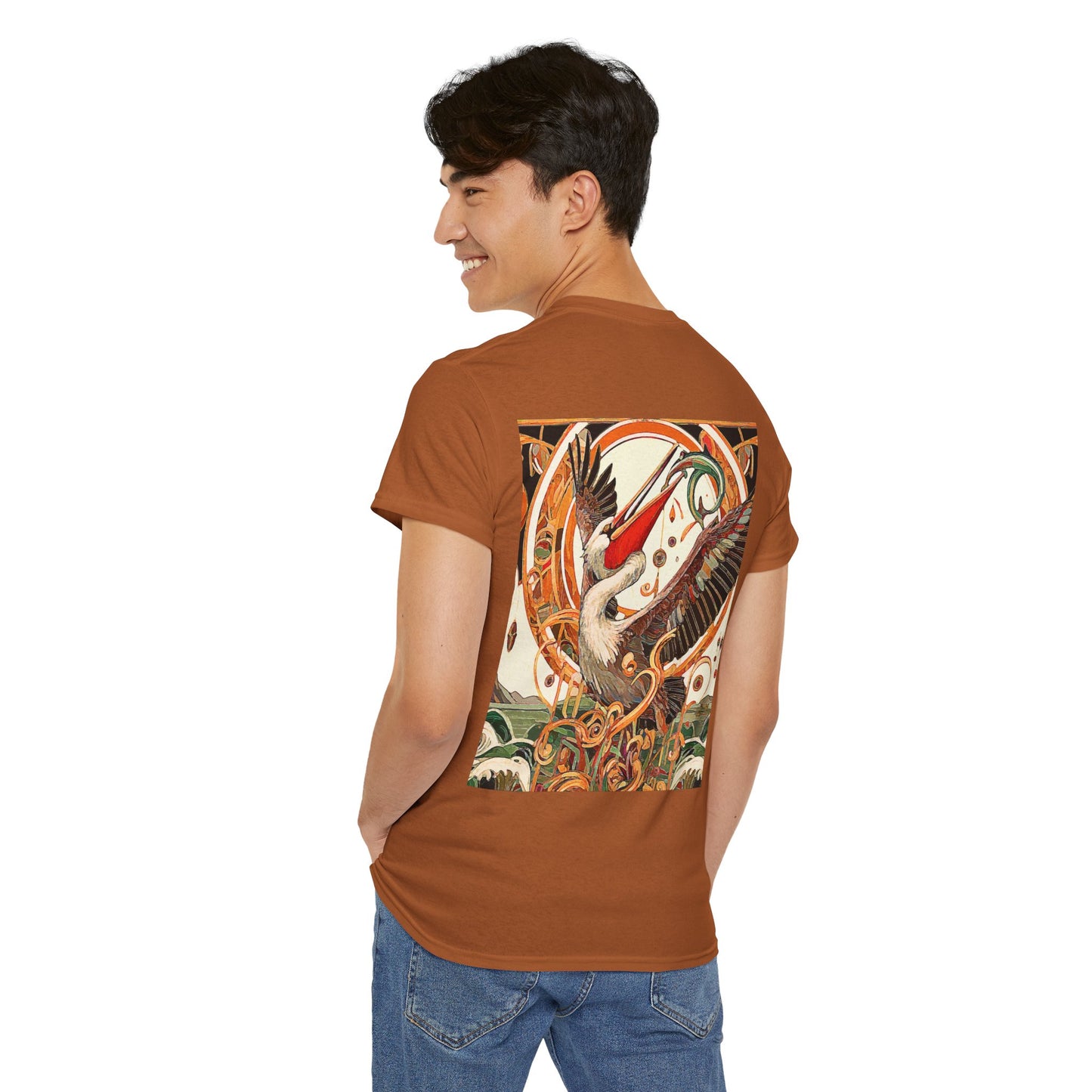 Magnificent Bird - Amazing Unisex Heavy Cotton Short Sleeve Tee Shirts!