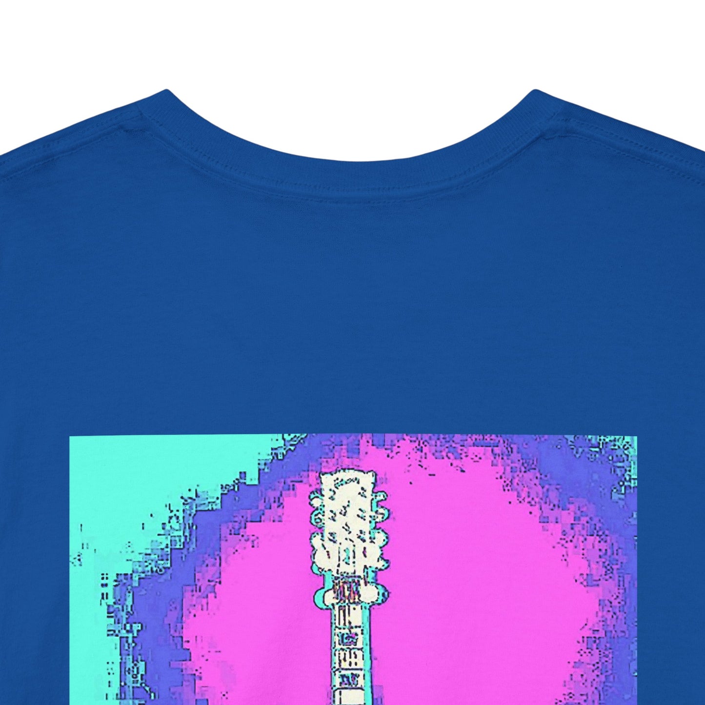 Psychedelic Guitar- Amazing Unisex Heavy Cotton Short Sleeve Tee Shirts!