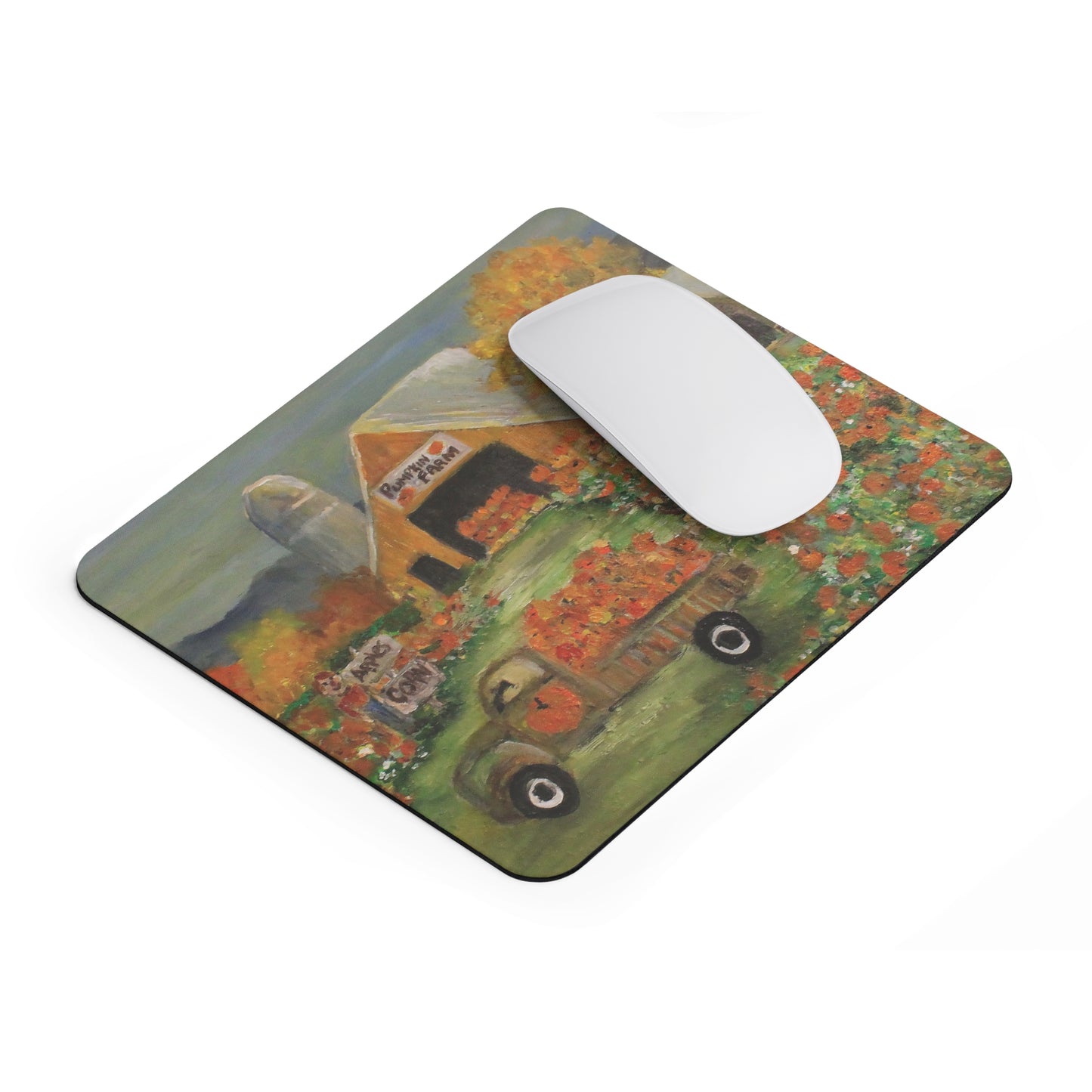 October Pumpkin Farm Mousepad