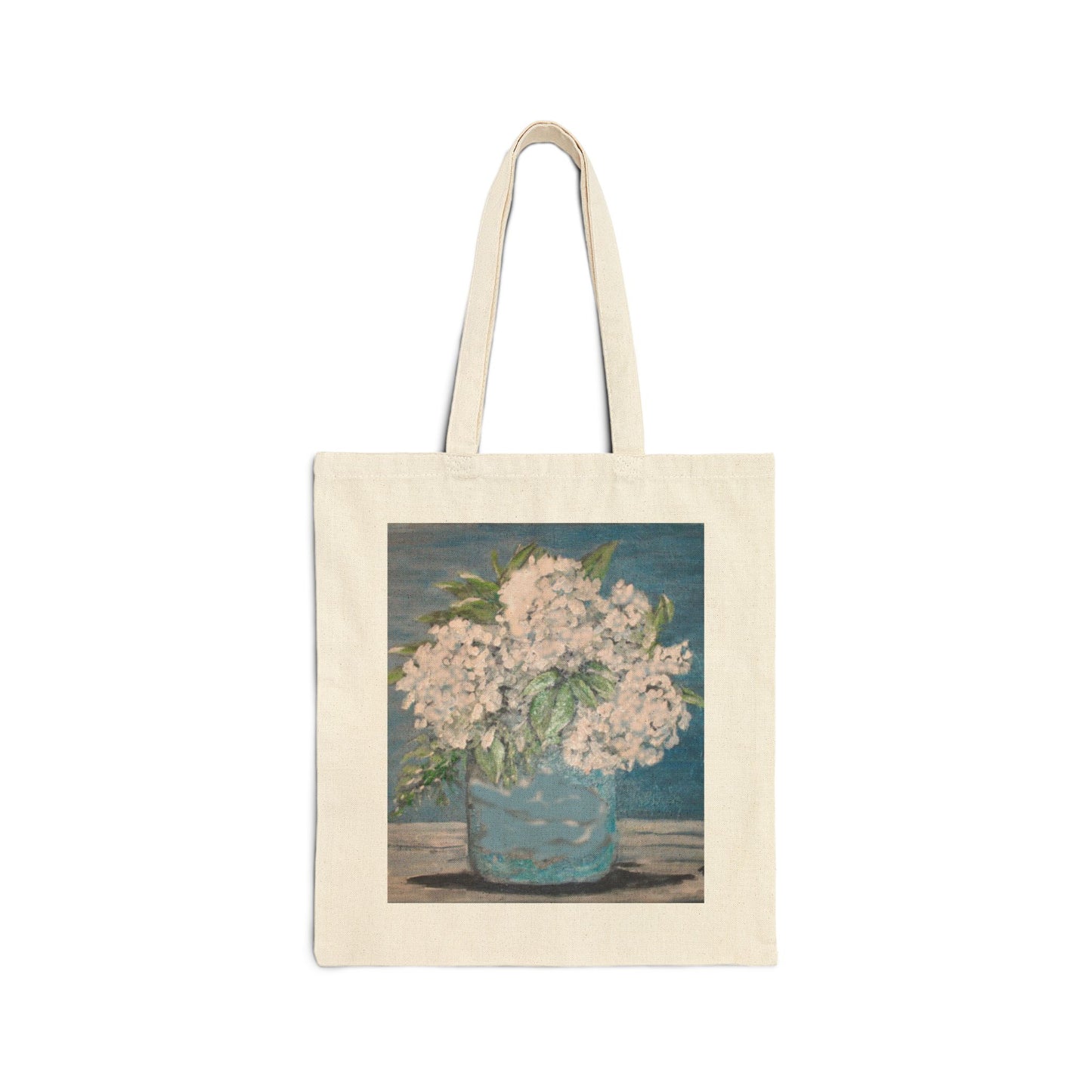 "Old Fashion Hydrangea" Stylish Cotton Canvas Tote Bag