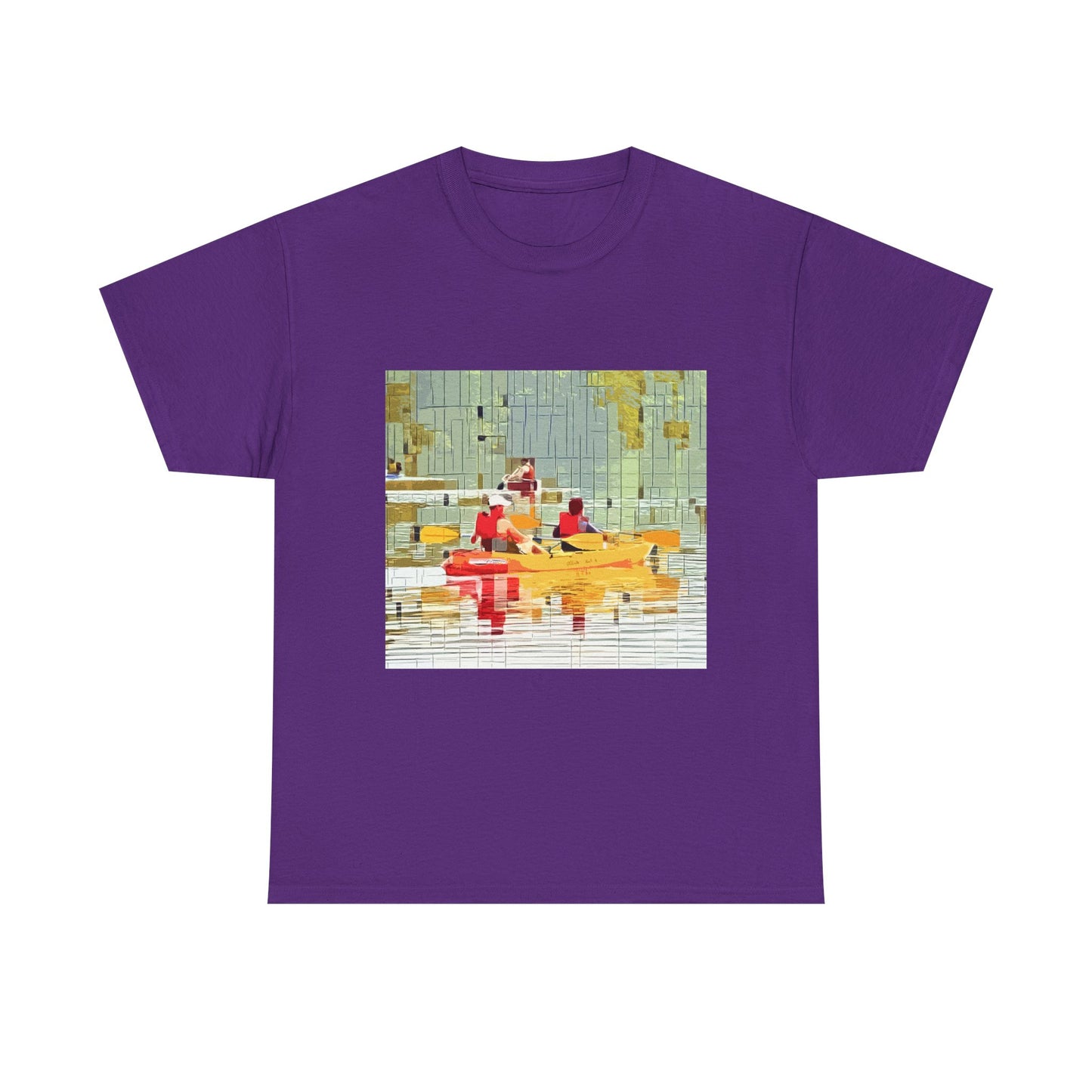 Kayak in the River - Amazing Unisex Heavy Cotton Tee