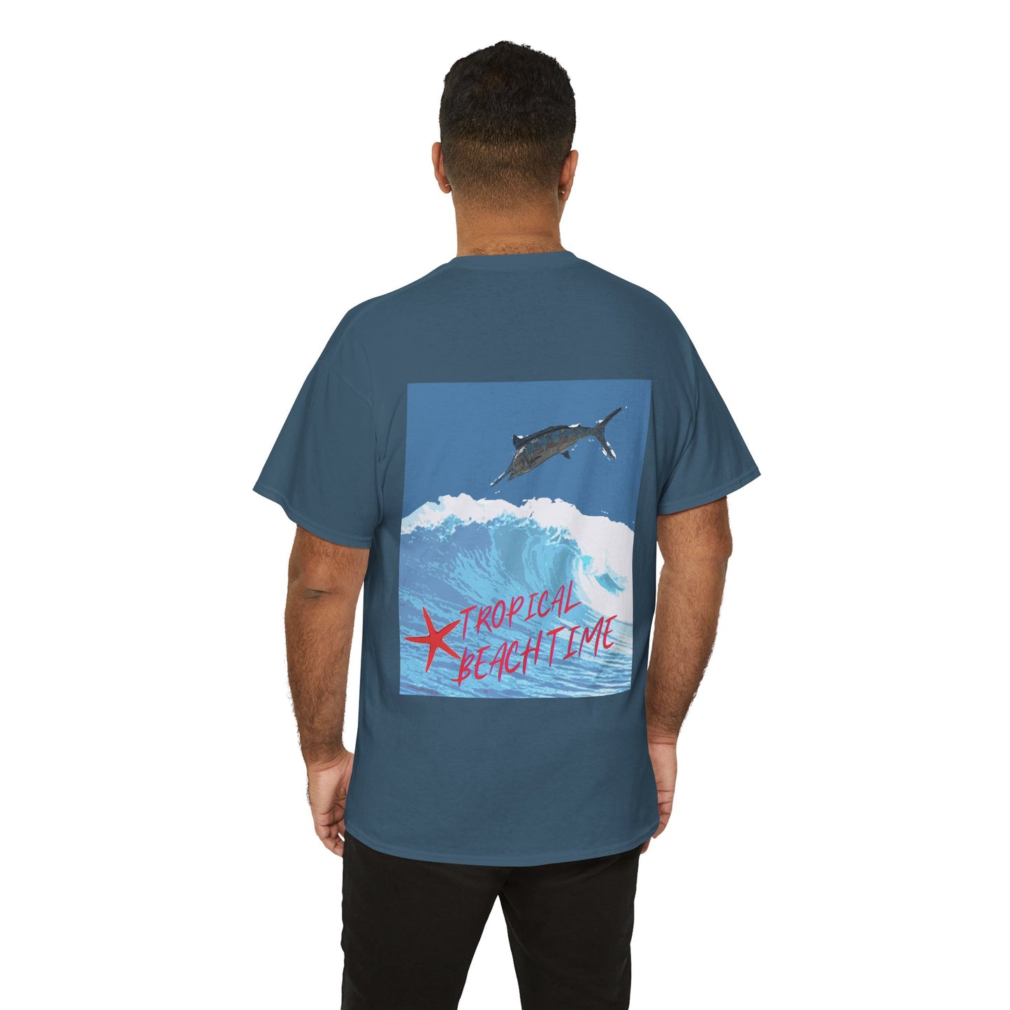 Tropical Beach Time - Amazing Unisex Heavy Cotton Tee