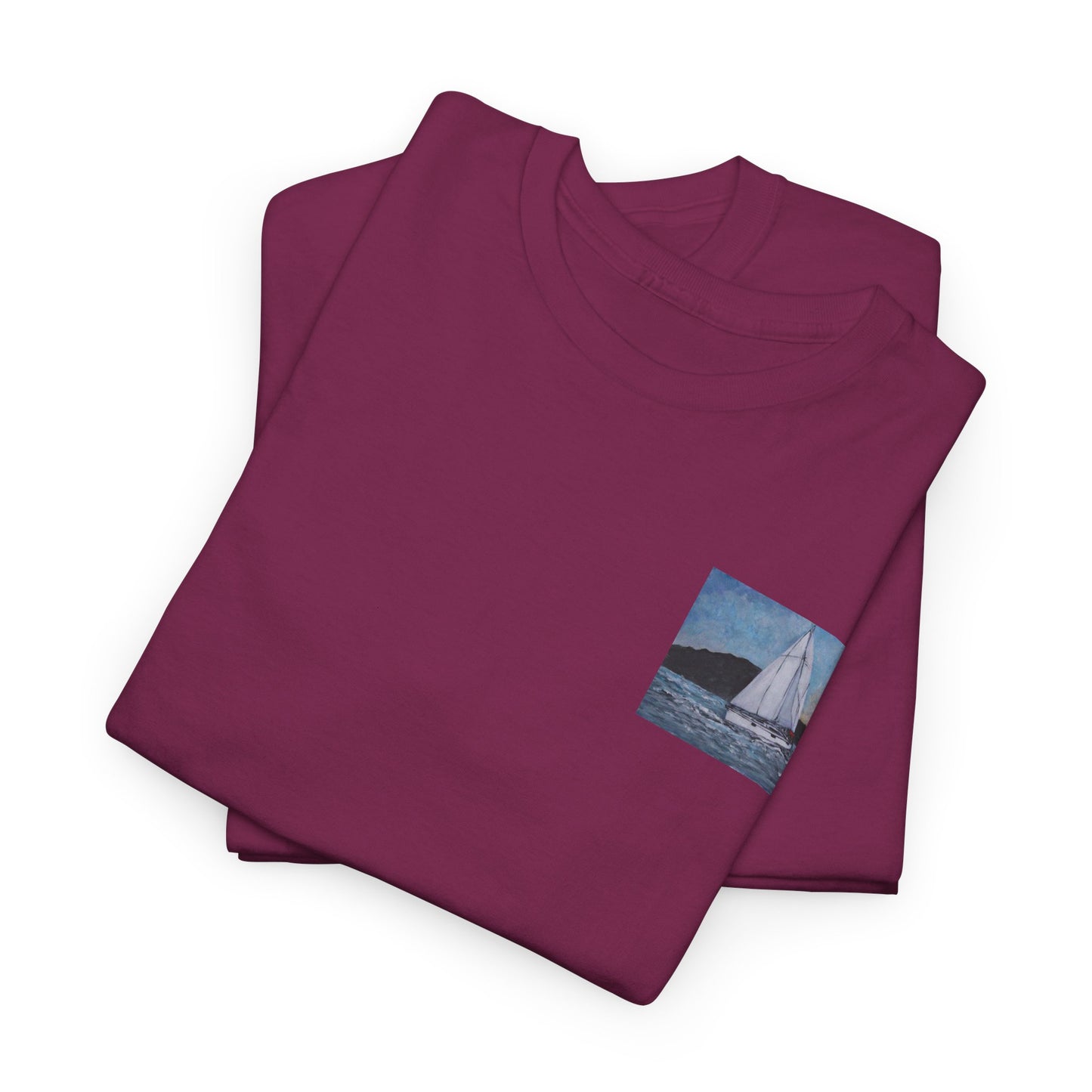Smoothly Sailing - Amazing Unisex Heavy Cotton Short Sleeve Tee Shirts!