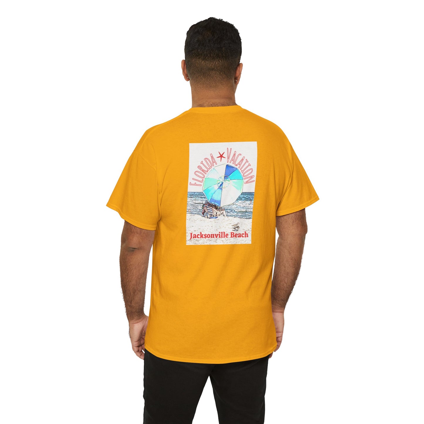 Florida Vacation Jacksonville - Amazing Unisex Heavy Cotton Short Sleeve Tee Shirts!