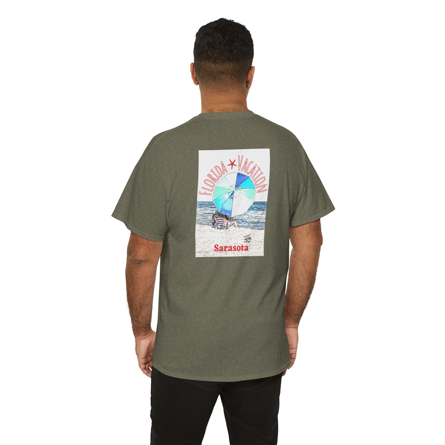 Florida Vacation Sarasota - Amazing Unisex Heavy Cotton Short Sleeve Tee Shirts!