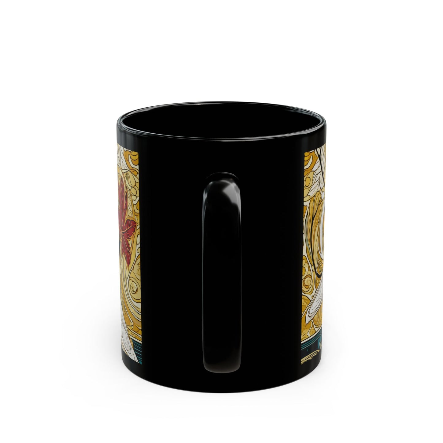 Gorgeous Birds - 11 oz or 15 oz Ceramic Black Mugs