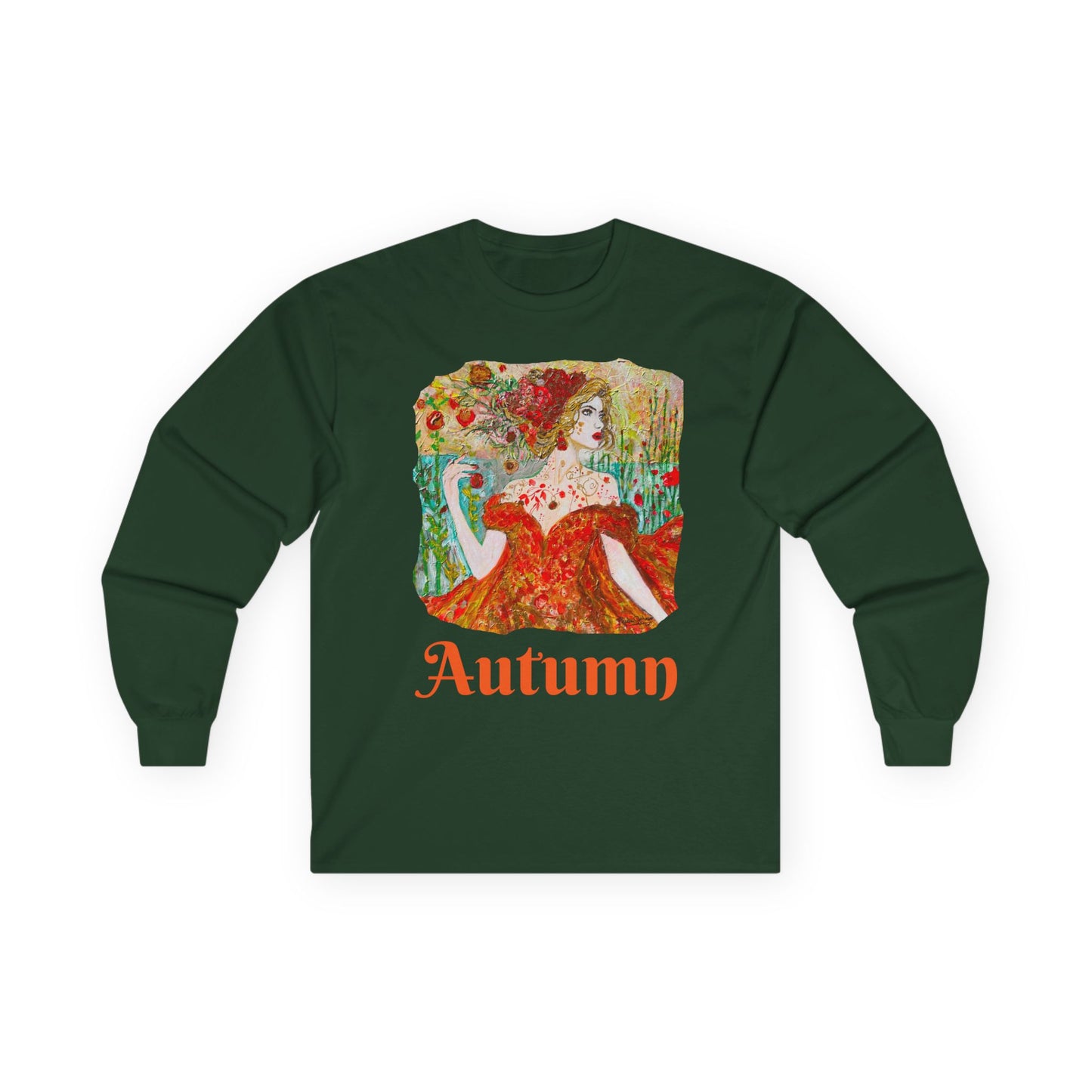 "Autumn" Long Sleeve Casual Unisex Tee Shirt