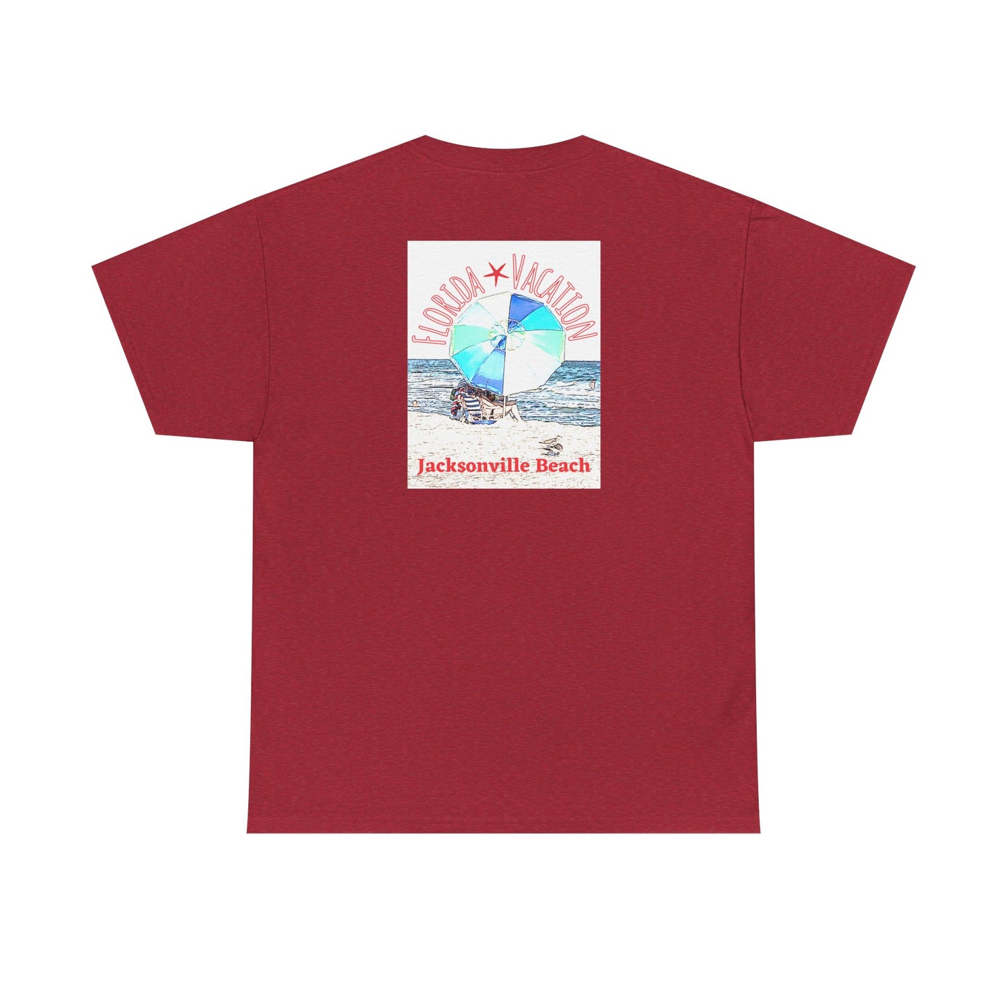 Florida Vacation Jacksonville - Amazing Unisex Heavy Cotton Short Sleeve Tee Shirts!