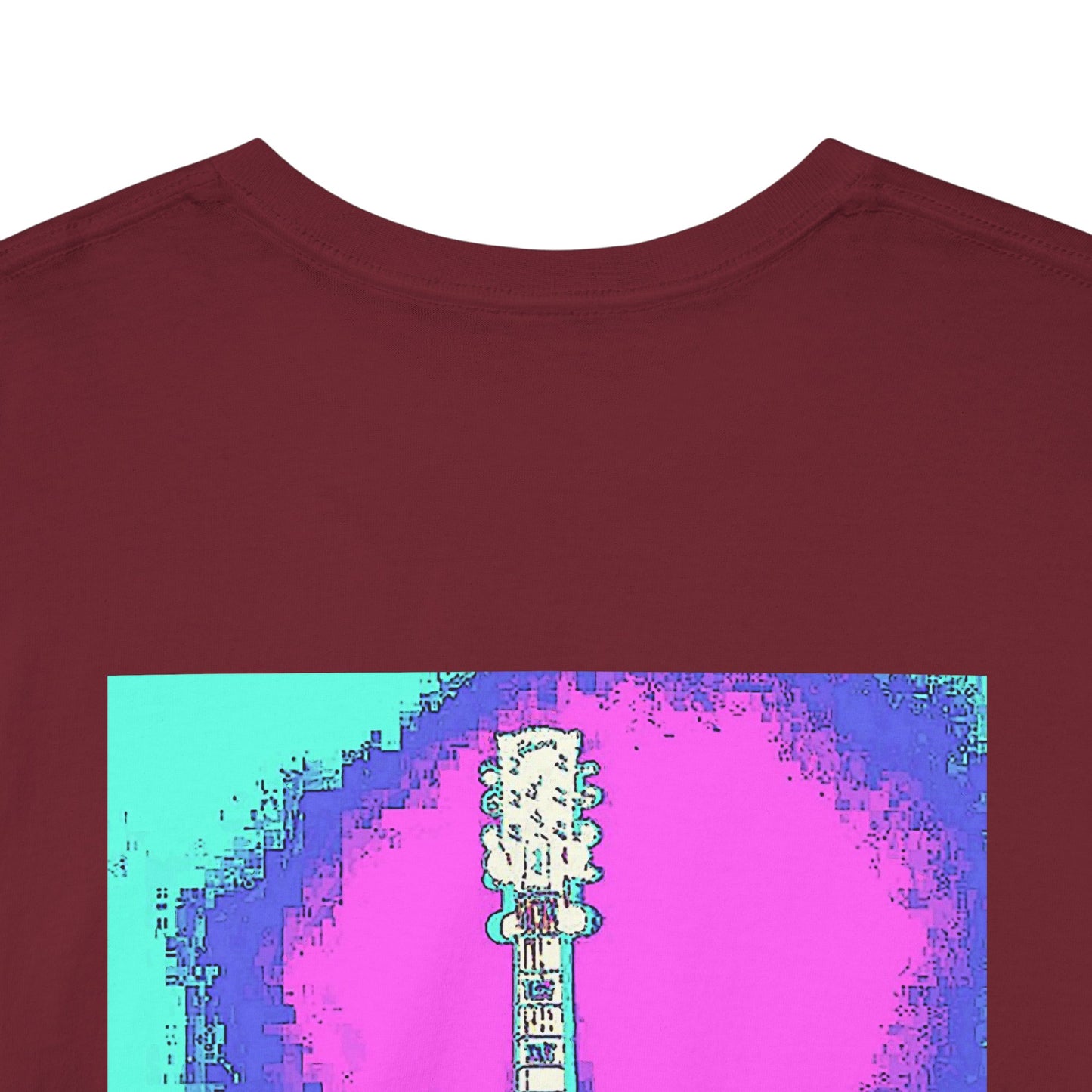 Psychedelic Guitar- Amazing Unisex Heavy Cotton Short Sleeve Tee Shirts!