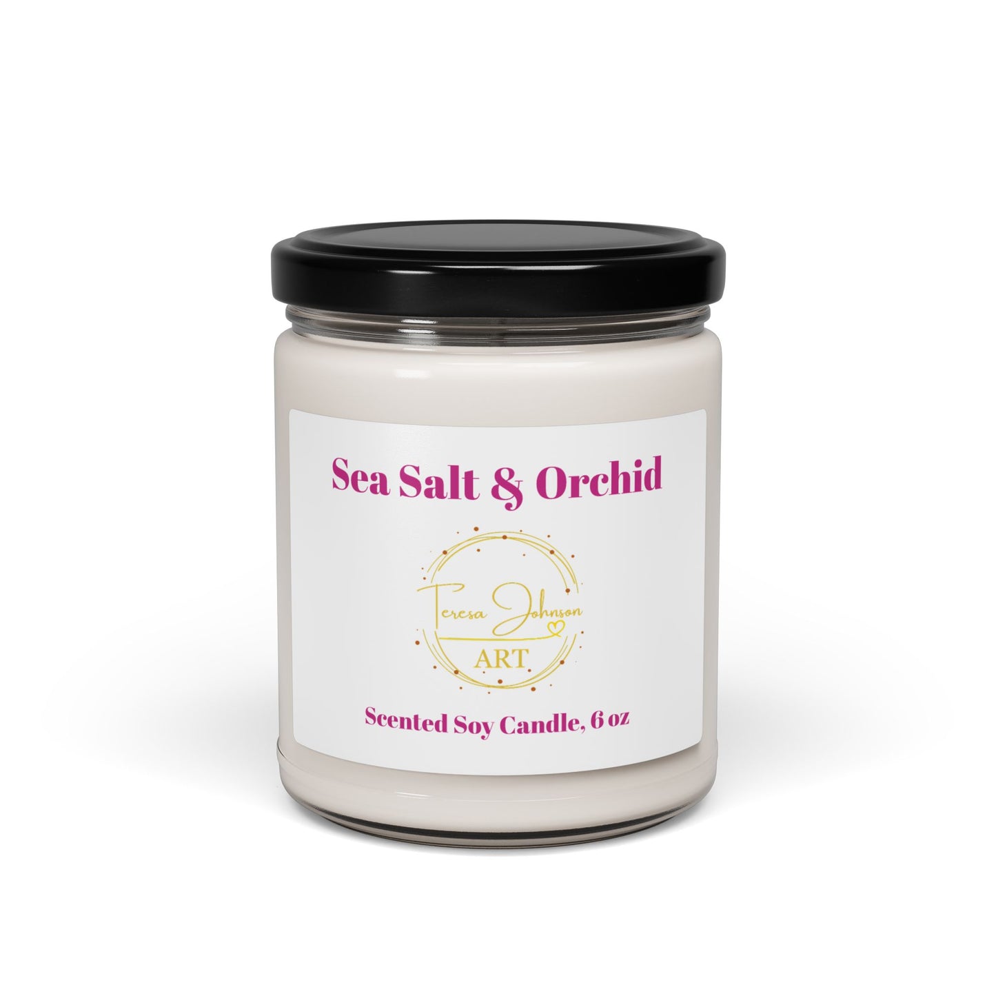 Sea Salt & Orchid - Scented Soy Candle, 9oz