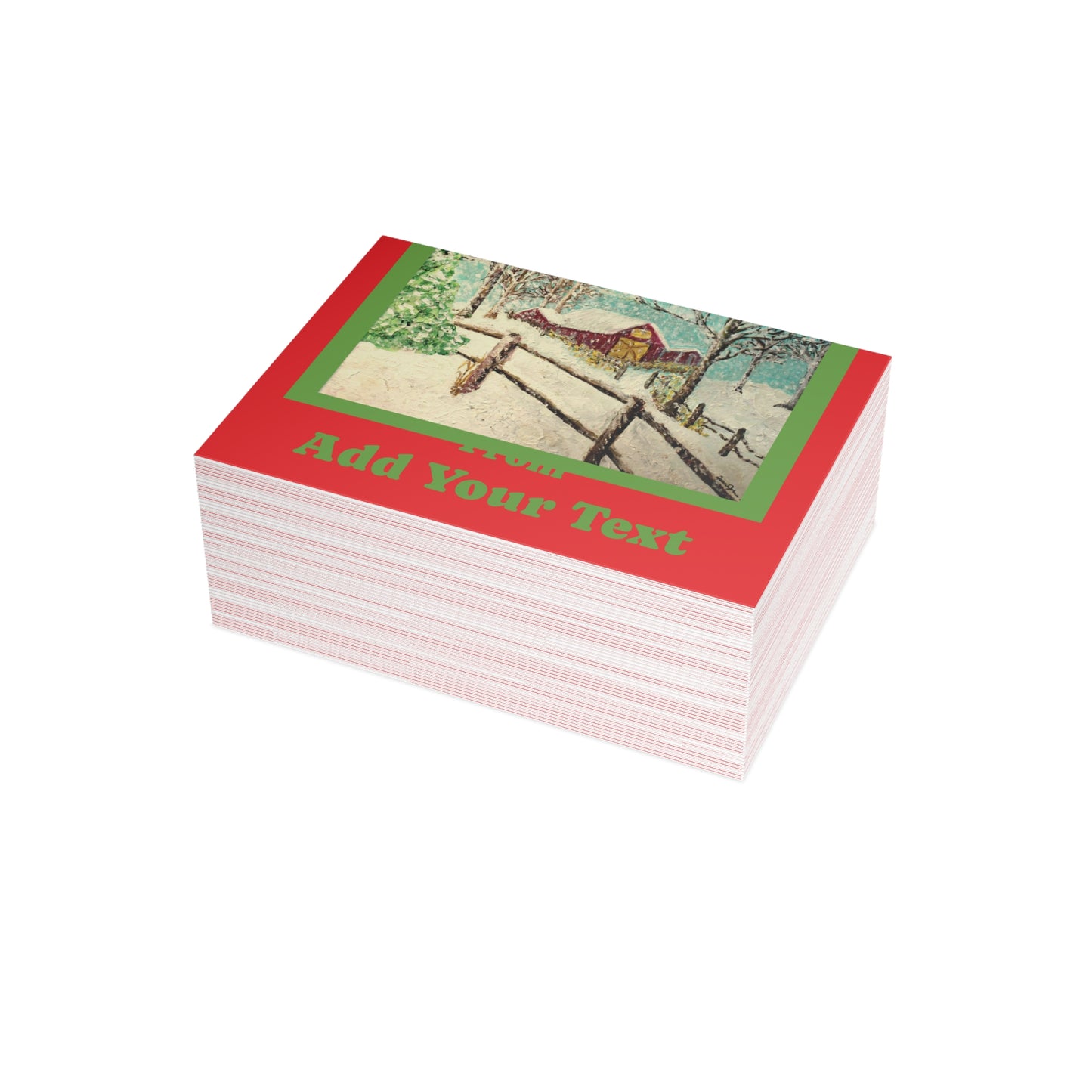"We Wish You a Merry Christmas" Postcard Bundles (envelopes not included)