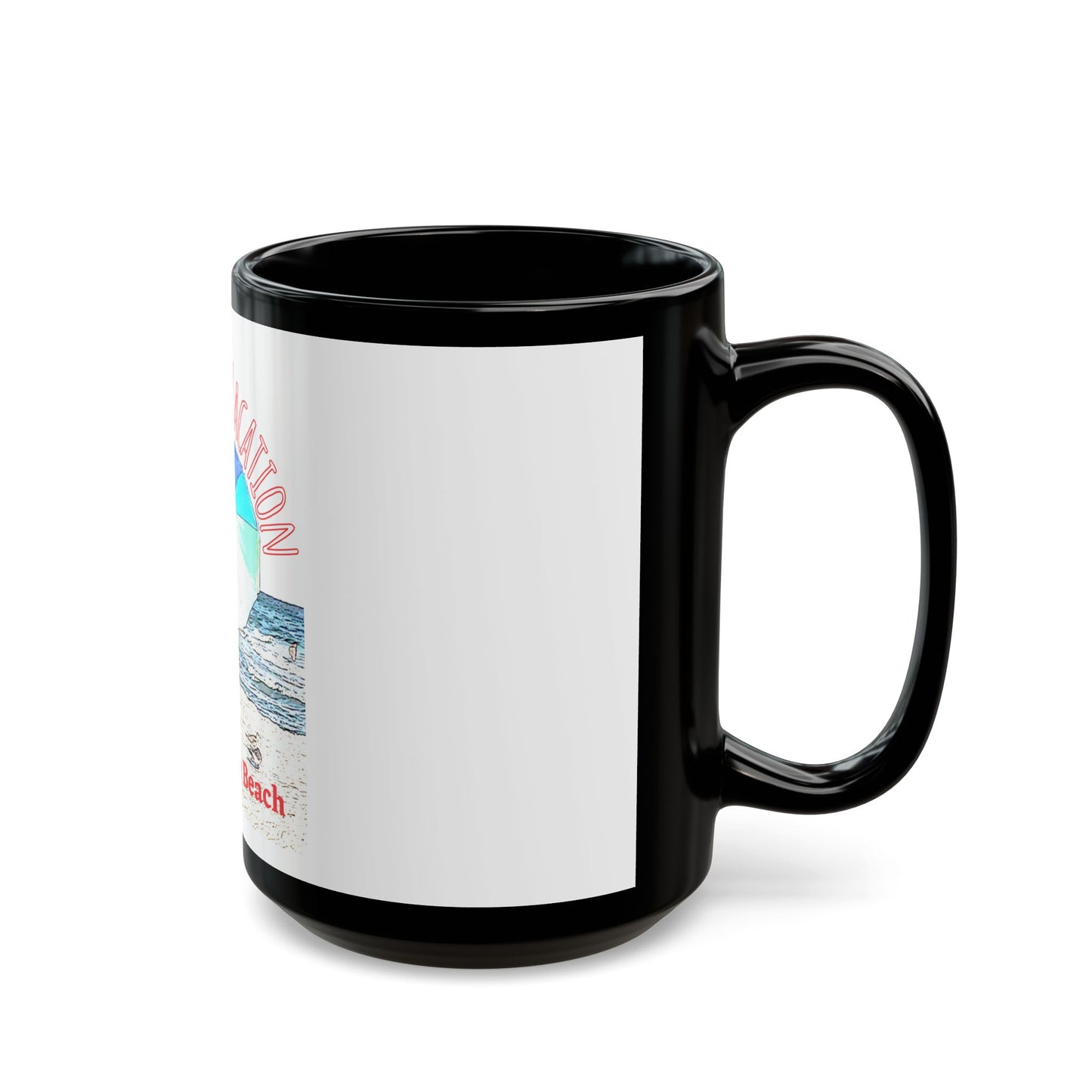 Florida Vacation - West Palm Beach - 11 oz or 15 oz Ceramic Black Mugs