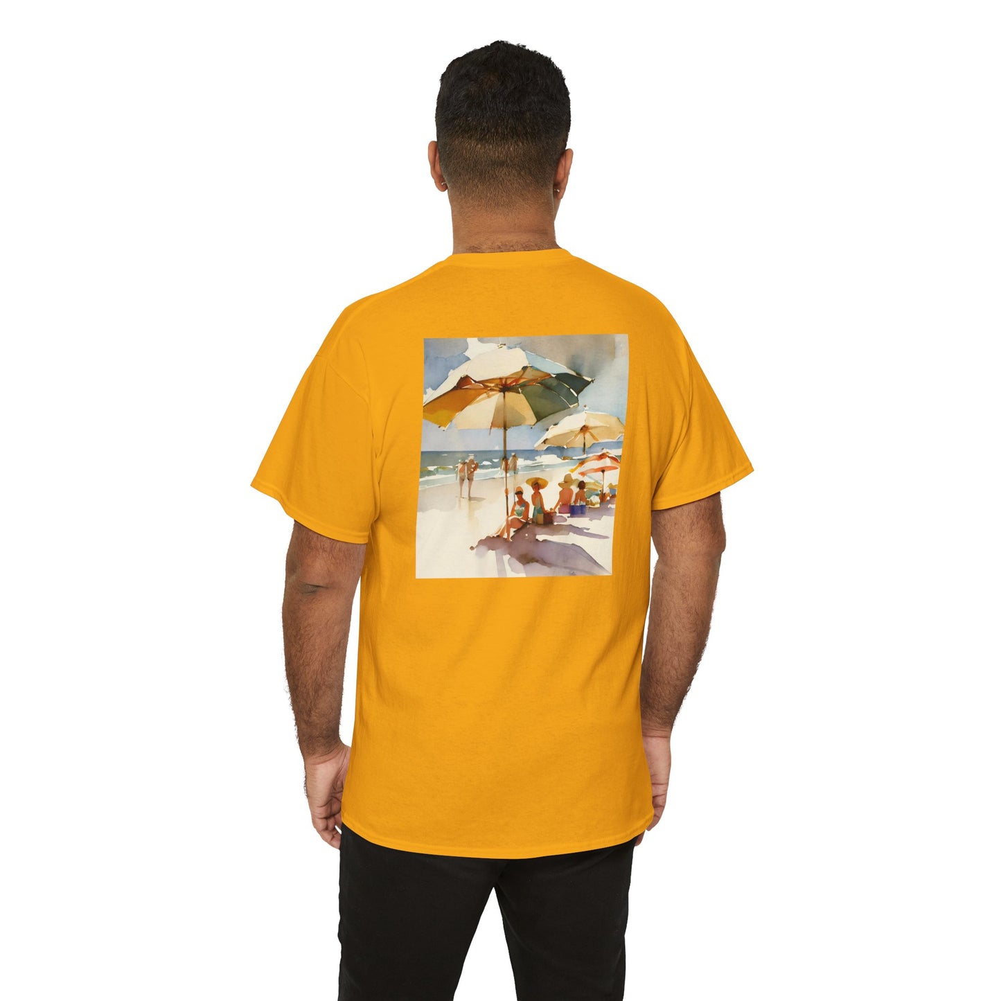 At the Beach Amazing Unisex Heavy Cotton Short Sleeve Tee Shirts!
