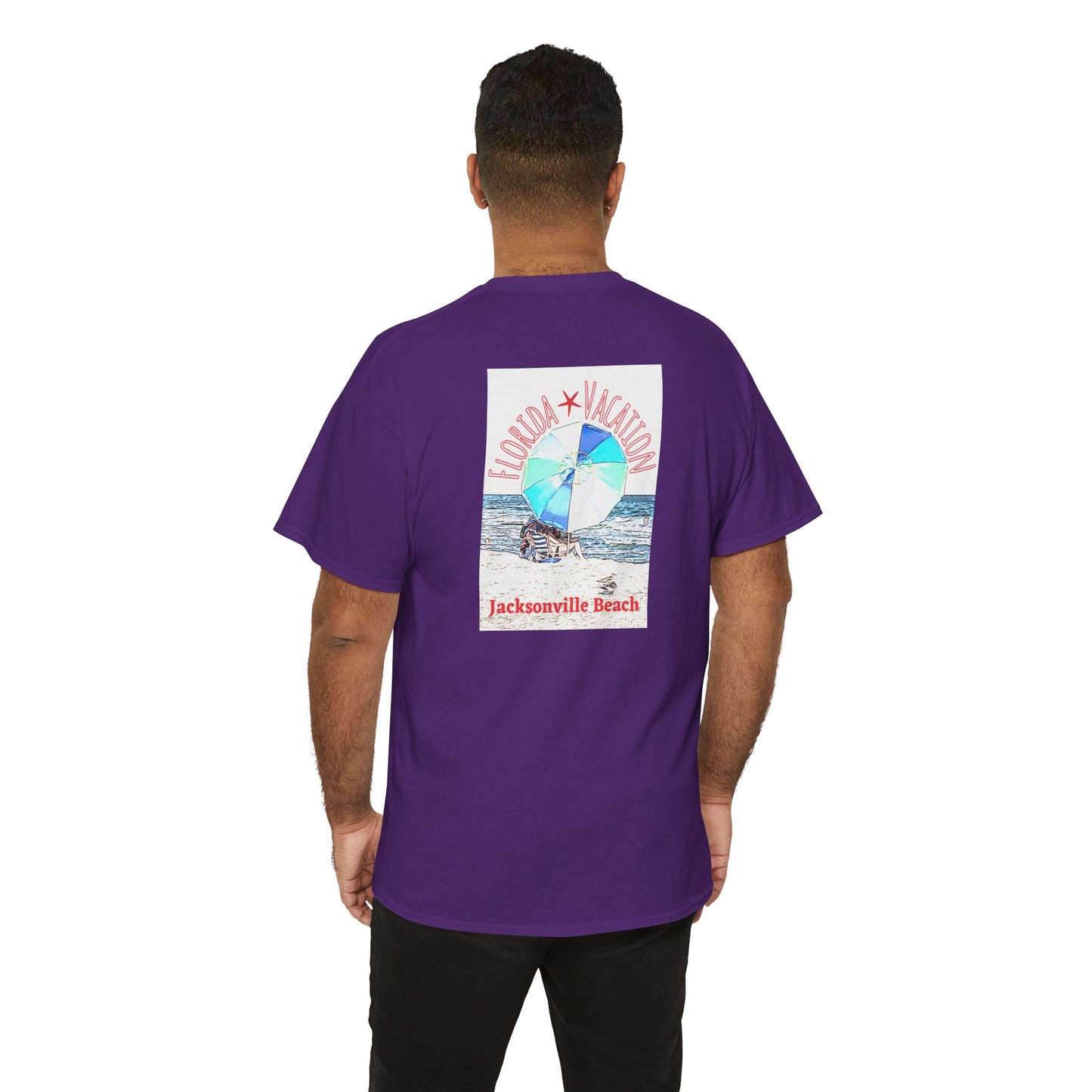 Florida Vacation Jacksonville - Amazing Unisex Heavy Cotton Short Sleeve Tee Shirts!