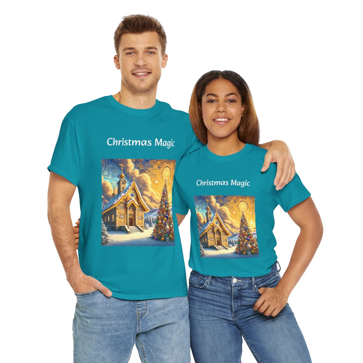 Magic Christmas Amazing Unisex Heavy Cotton Short Sleeve Tee Shirts!