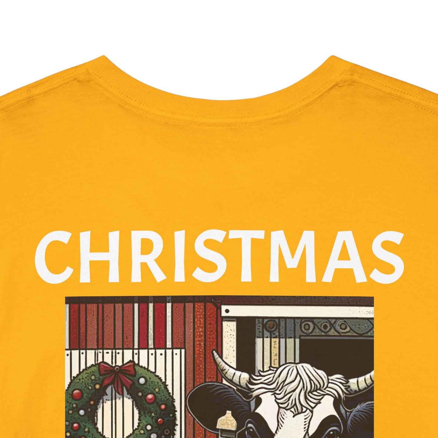 Christmas Mooves Me -Amazing Unisex Heavy Cotton Short Sleeve Tee Shirts!