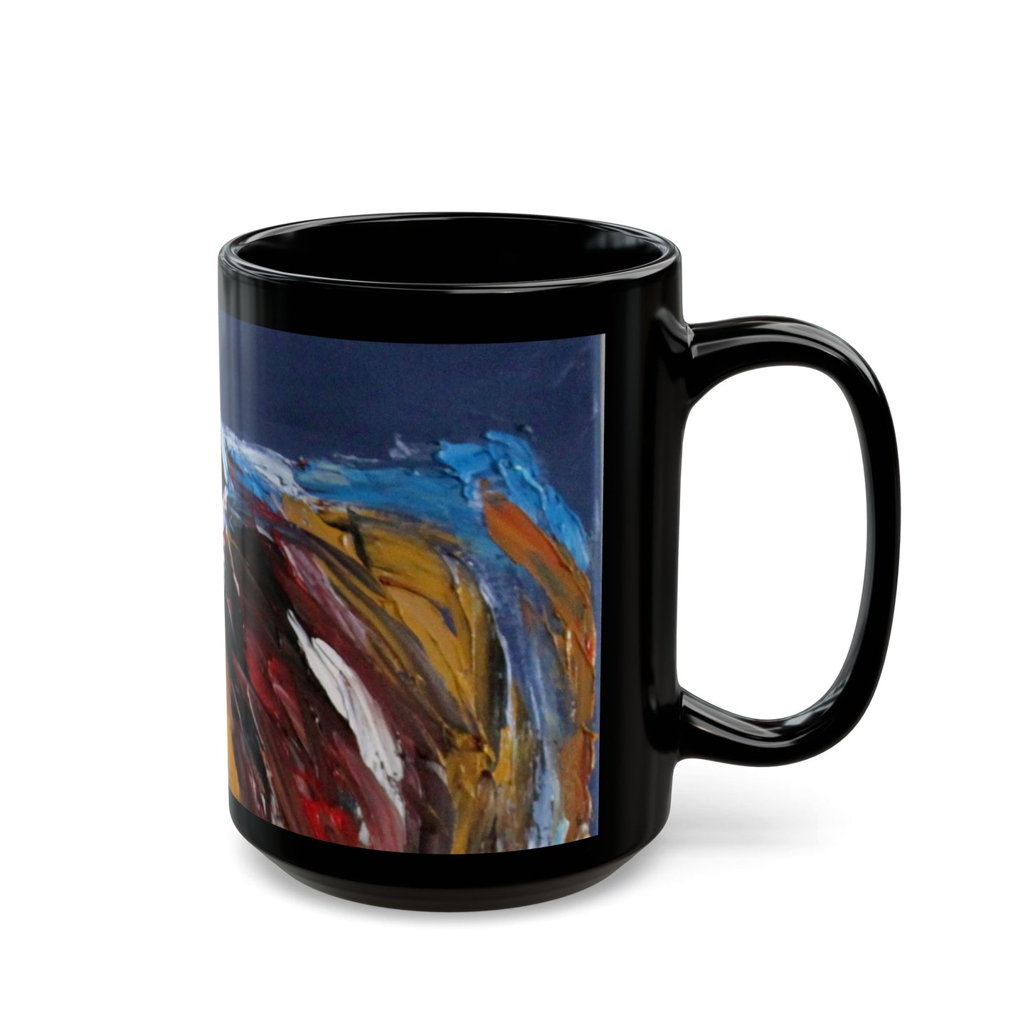 Pose for Me! - 11 oz or 15 oz Ceramic Black Mugs