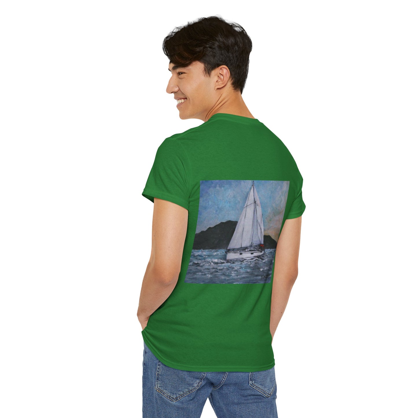 Smoothly Sailing - Amazing Unisex Heavy Cotton Short Sleeve Tee Shirts!