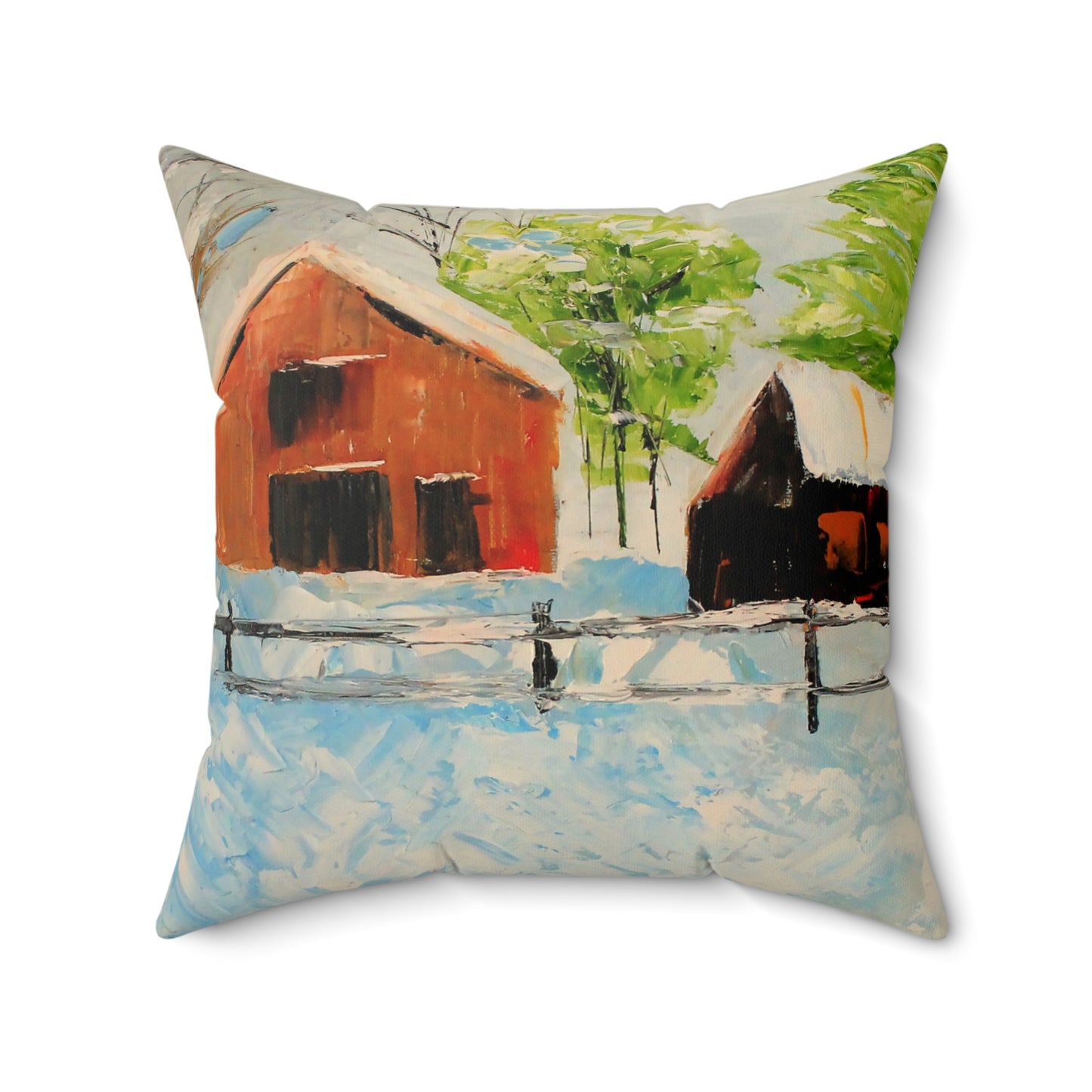Forsyth Farm Faux Suede Square Pillow