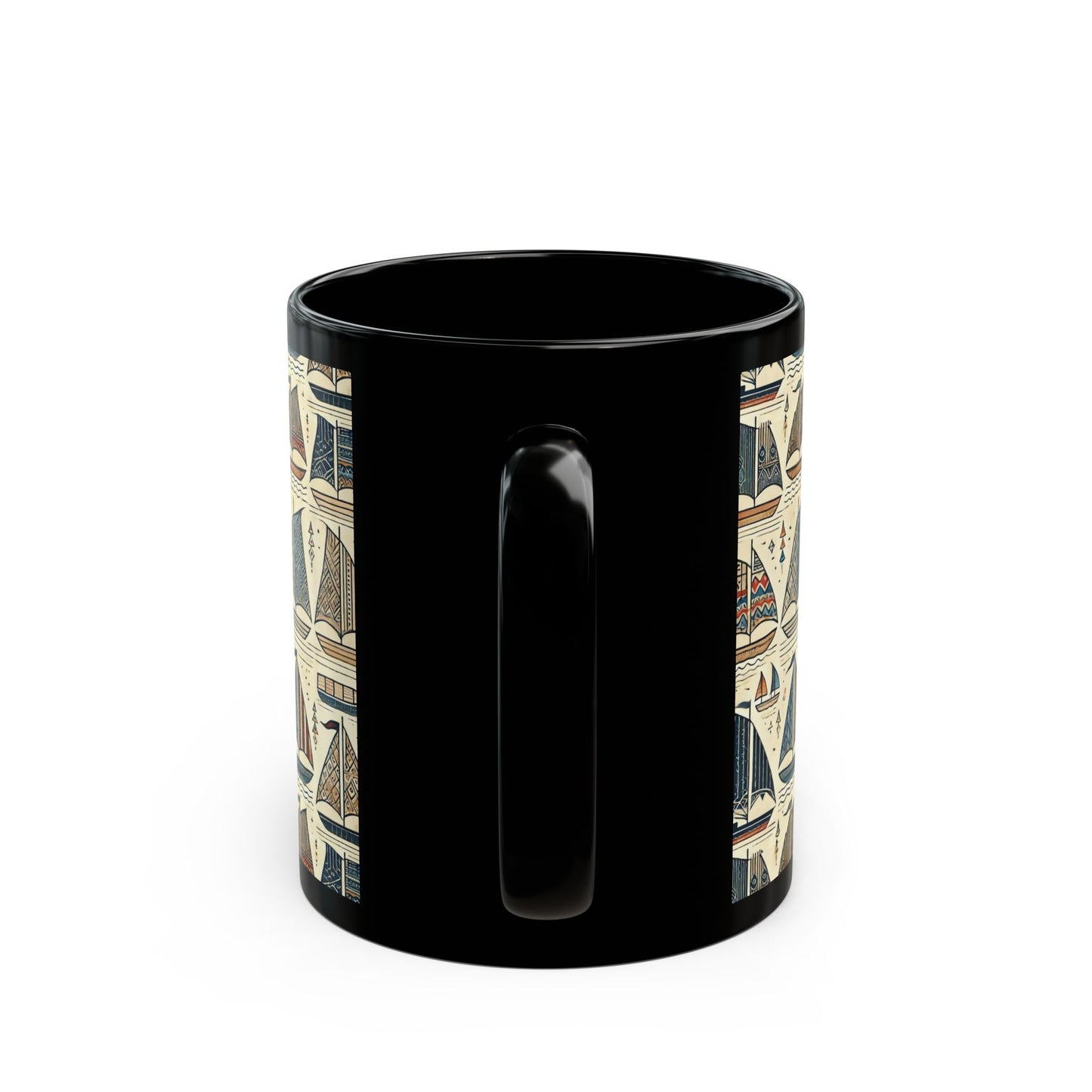 Sail Away Today- 11 oz or 15 oz Ceramic Black Mugs