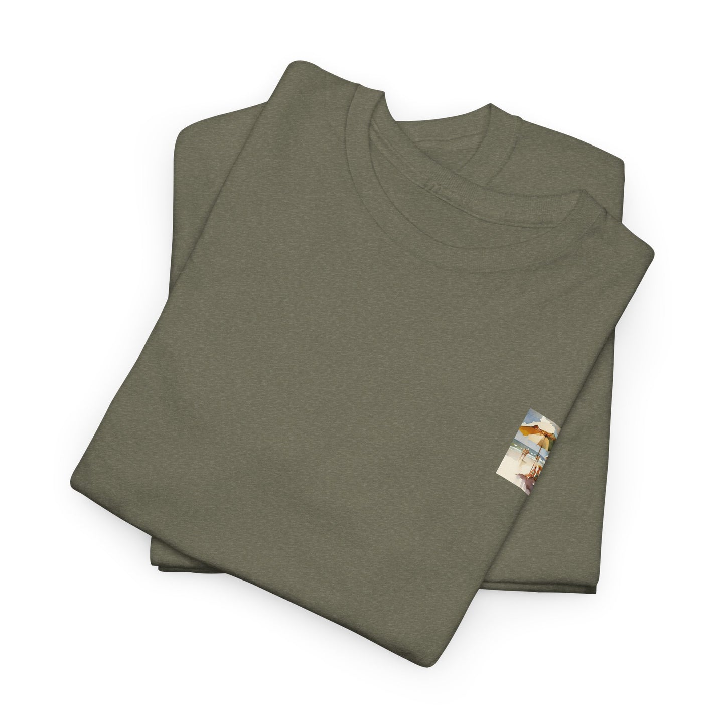 At the Beach Amazing Unisex Heavy Cotton Short Sleeve Tee Shirts!