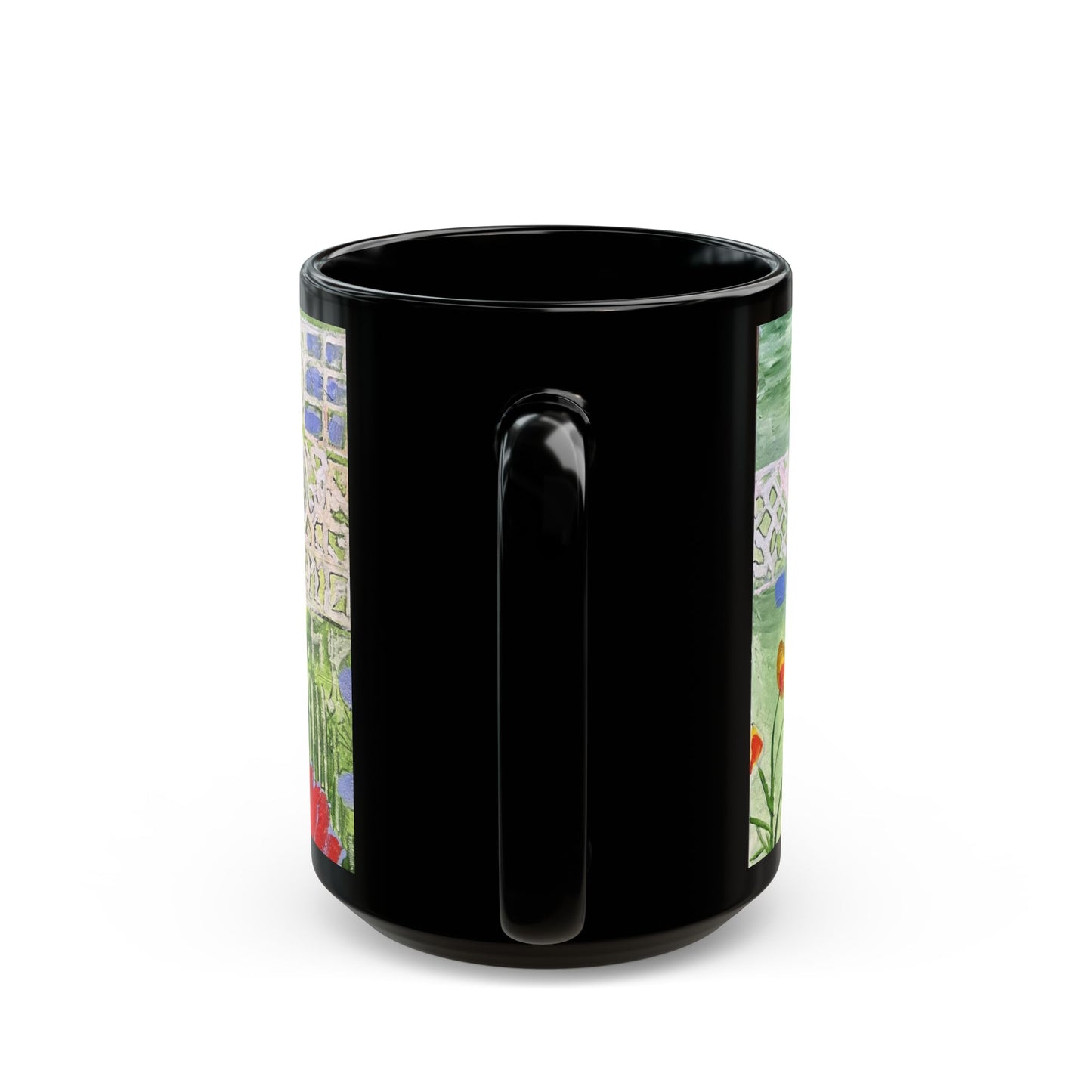 The Queen of Spring - 11 oz or 15 oz Ceramic Black Mugs