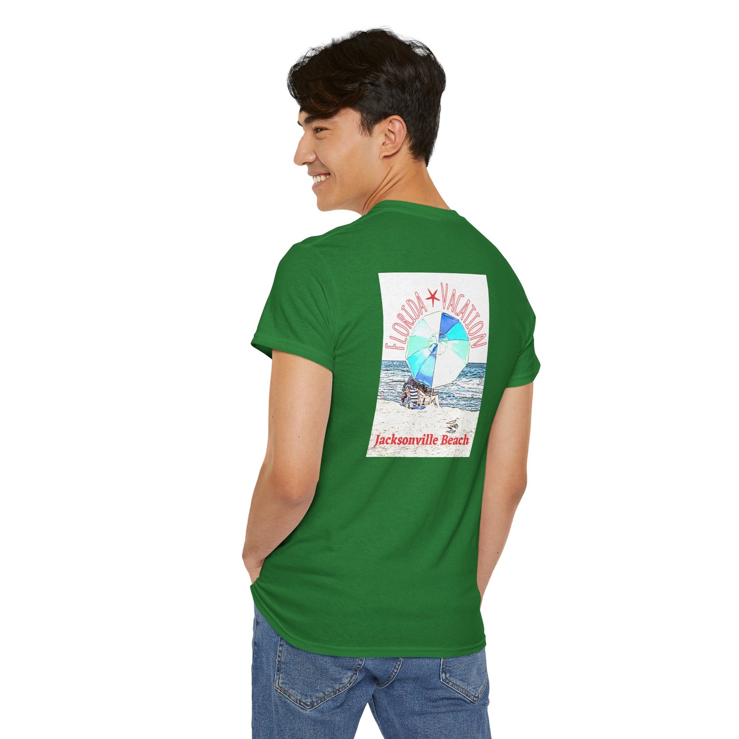 Florida Vacation Jacksonville - Amazing Unisex Heavy Cotton Short Sleeve Tee Shirts!