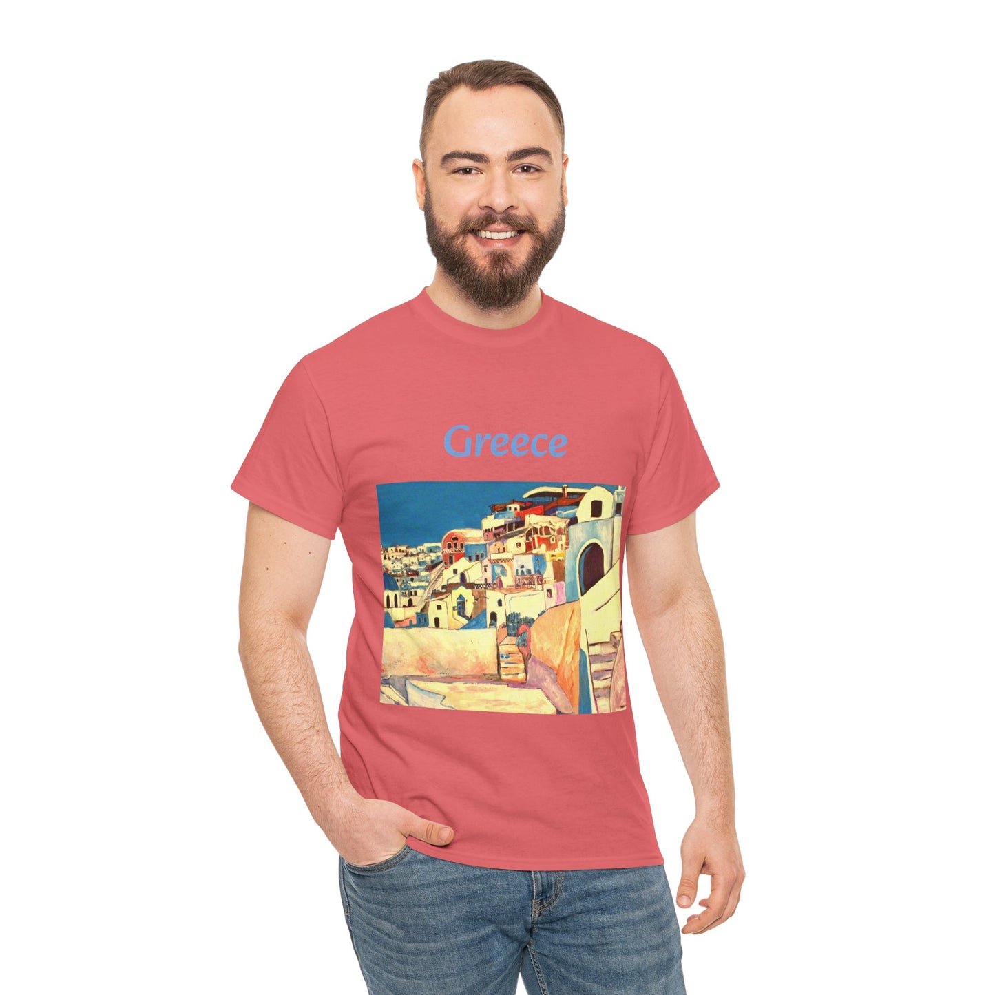 Greece - Amazing Unisex Heavy Cotton Short Sleeve Tee Shirts!