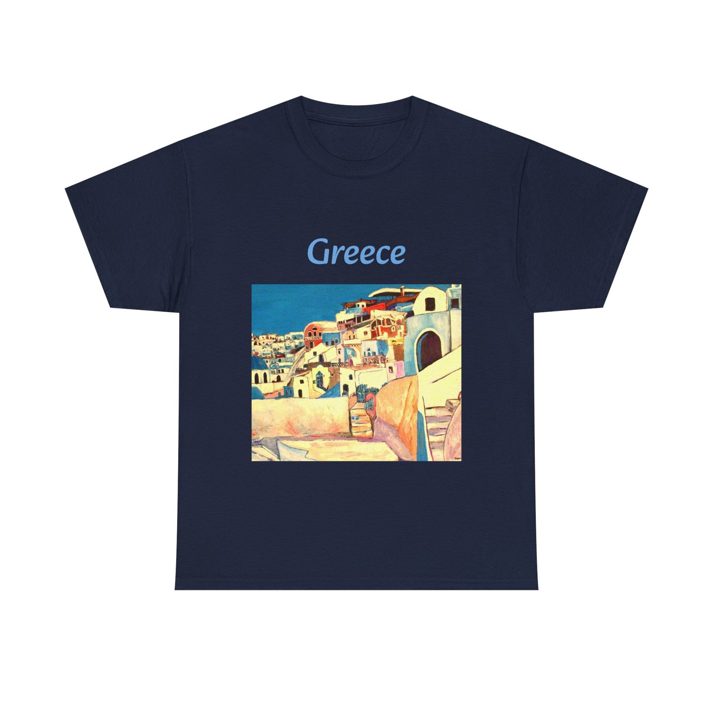 Greece - Amazing Unisex Heavy Cotton Short Sleeve Tee Shirts!