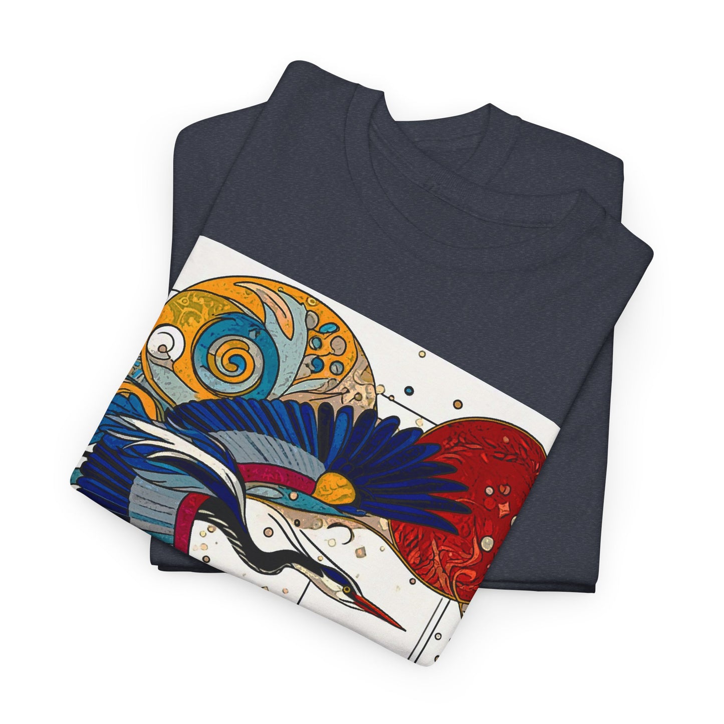 Blue Heron - Amazing Unisex Heavy Cotton Short Sleeve Tee Shirts!