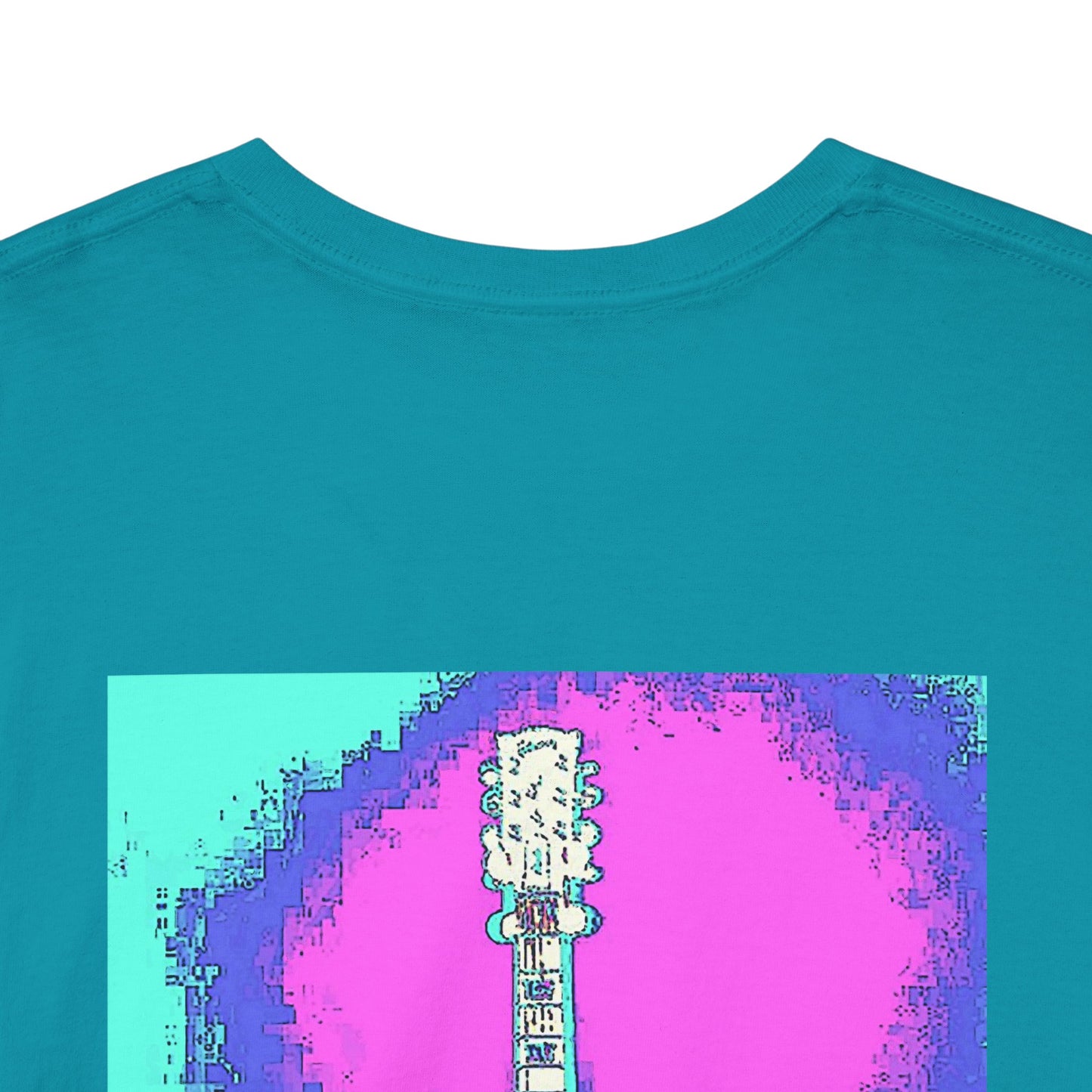 Psychedelic Guitar- Amazing Unisex Heavy Cotton Short Sleeve Tee Shirts!