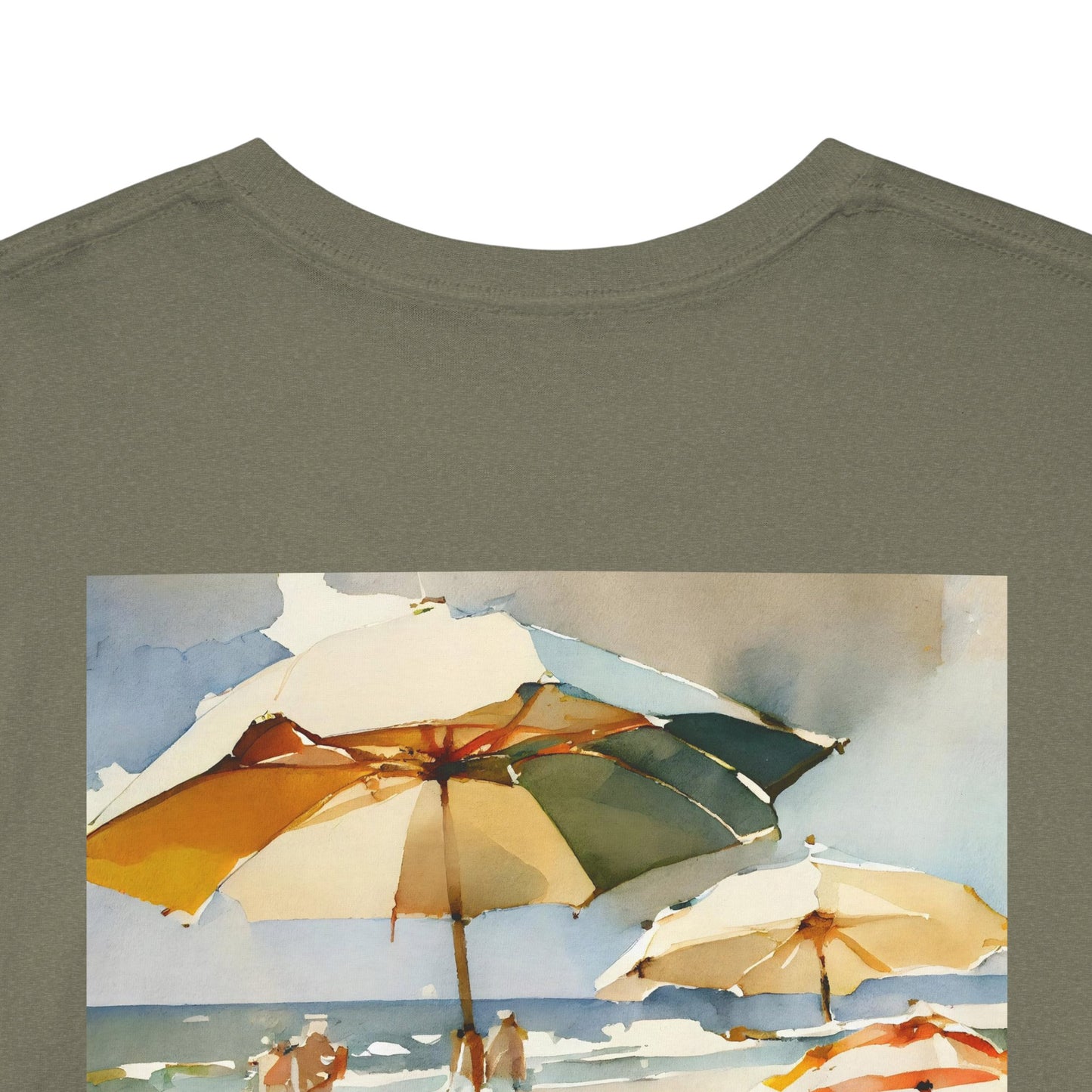 At the Beach Amazing Unisex Heavy Cotton Short Sleeve Tee Shirts!