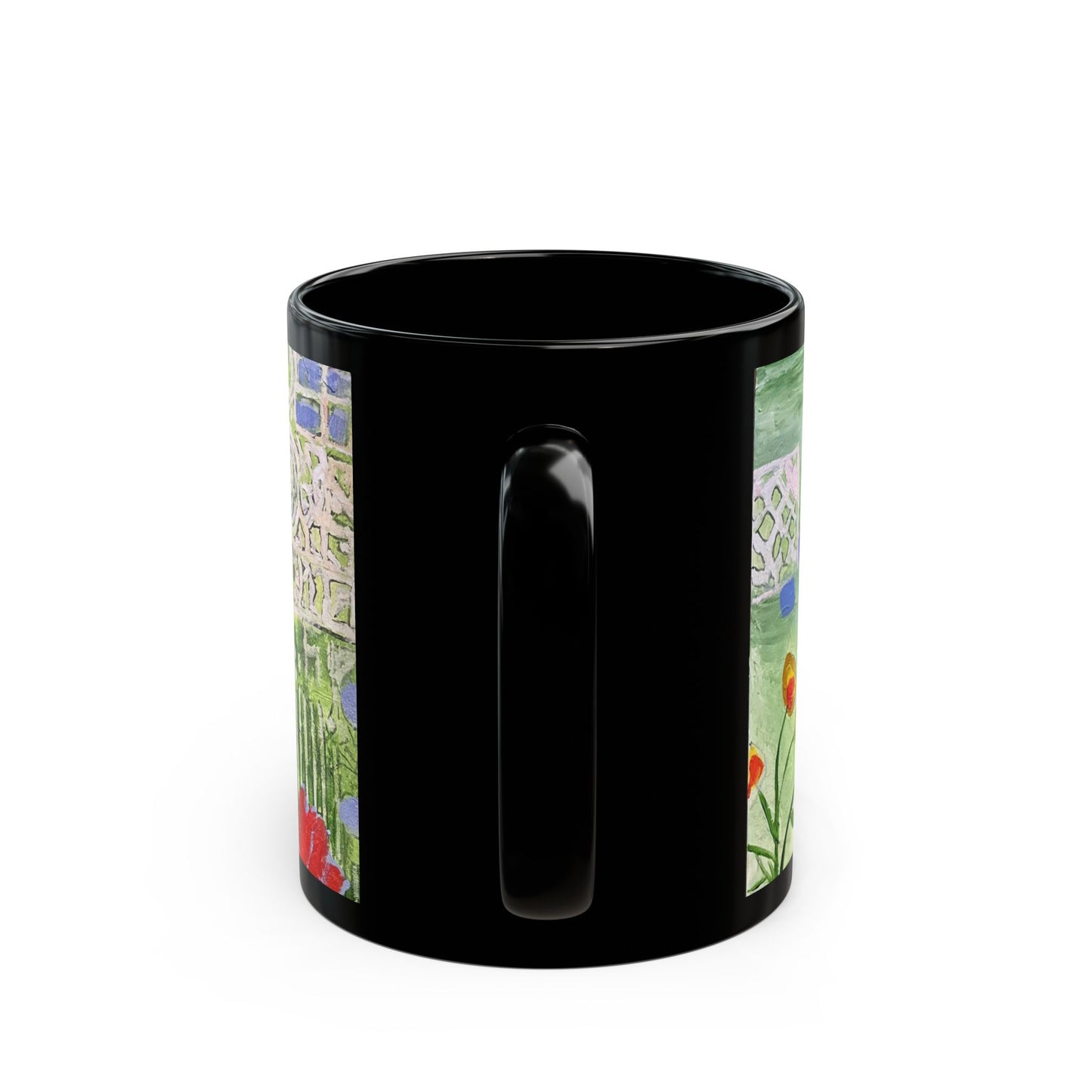 The Queen of Spring - 11 oz or 15 oz Ceramic Black Mugs