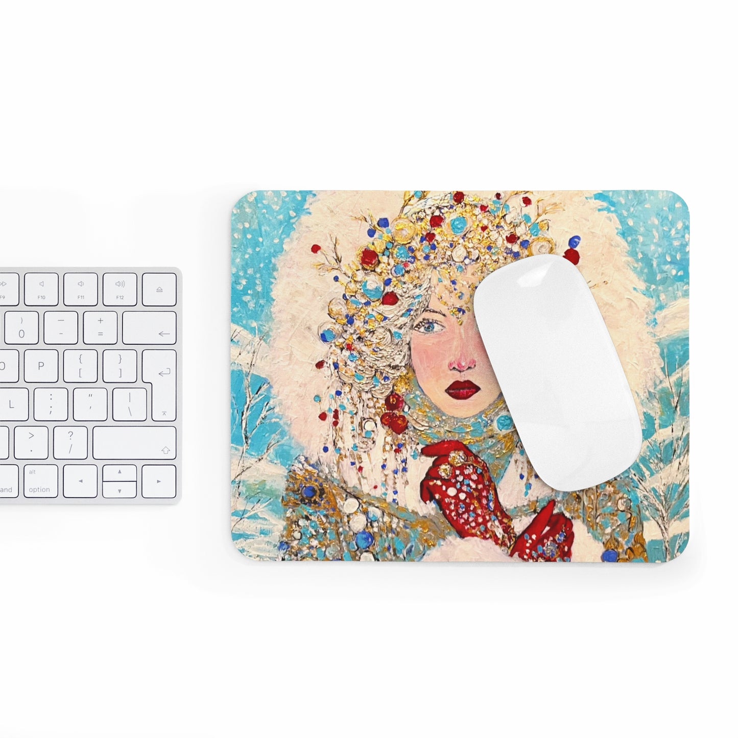 The Queen of Winter Mousepad