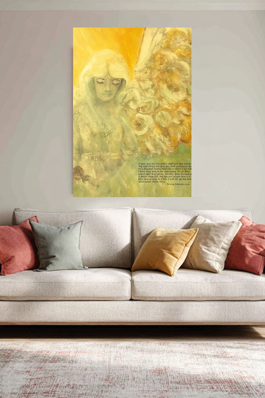 Angels Watch Over Thee| Heavenly Art| Inspiration| Print, Wood, Metal or Canvas- Heaven Being sent by God - Art by Teresa Johnson