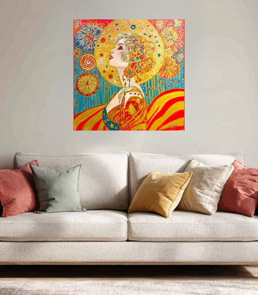 Miss Liberty | Original Teresa Johnson Patriotic Art Print | Lady Liberty Americana Wall Art | Giclée Paper • Wood • Metal • Canvas